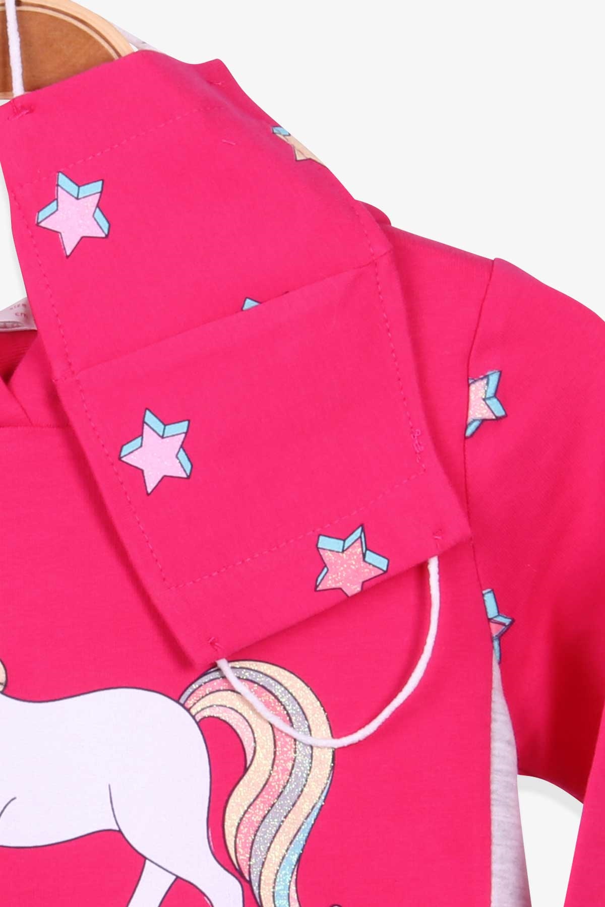 Breeze Kız Çocuk Sweatshirt Maskeli Unicorn Pembe (2-6 Yaş)