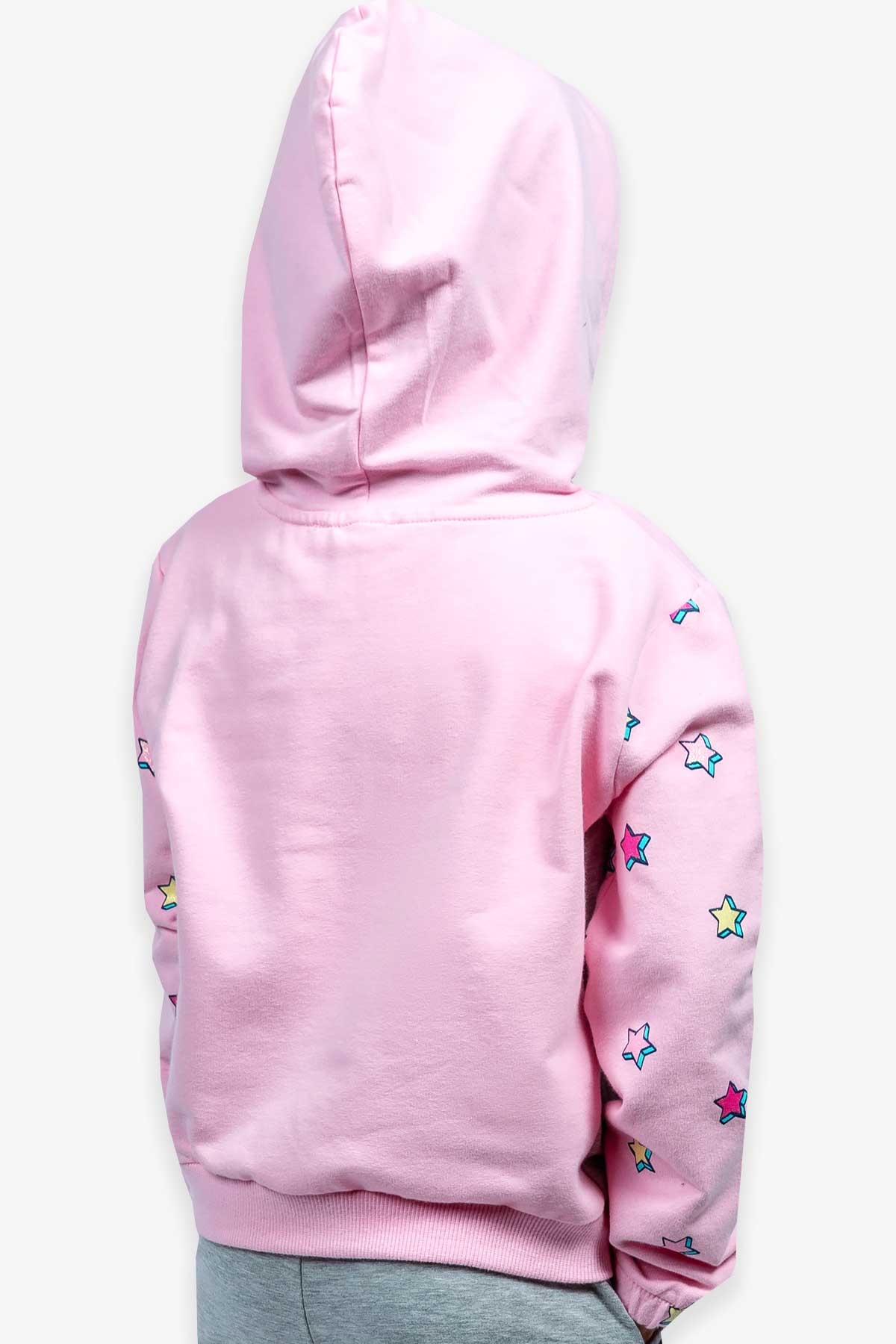 Breeze Kız Çocuk Sweatshirt Maskeli Unicorn Pudra (2-6 Yaş)