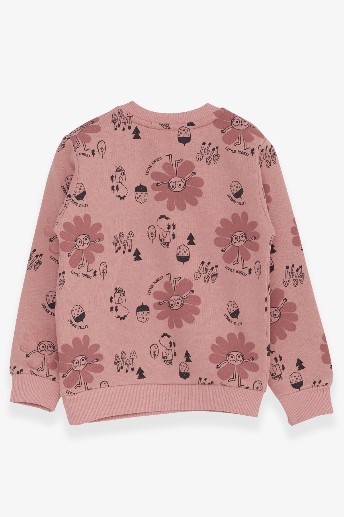 Breeze Kız Çocuk Sweatshirt Mutlu Papatya Desenli (1.5-5 Yaş)