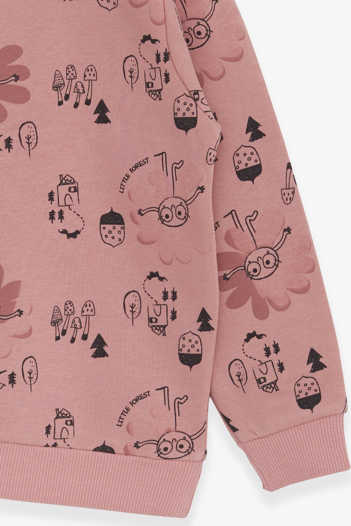 Breeze Kız Çocuk Sweatshirt Mutlu Papatya Desenli (1.5-5 Yaş)