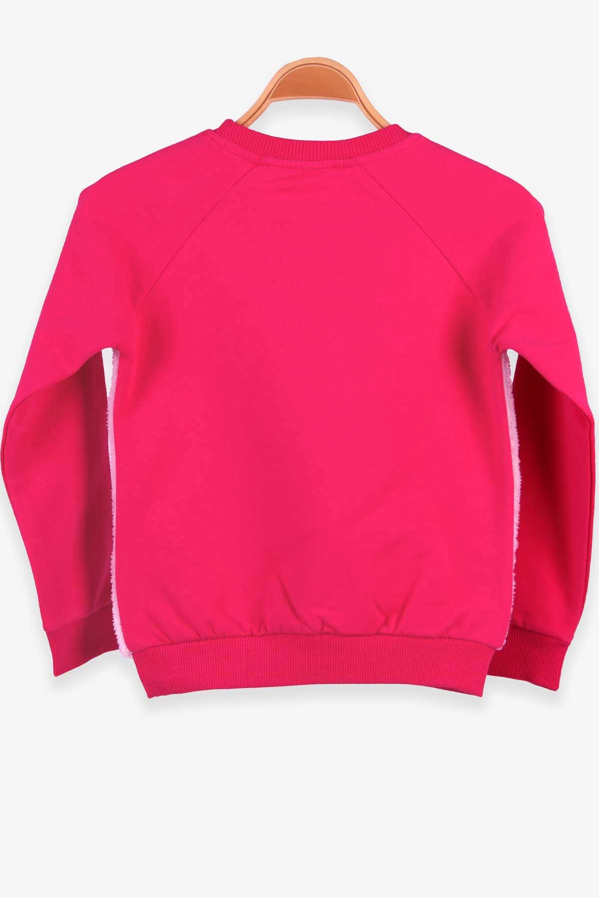 Breeze Kız Çocuk Sweatshirt Peluşlu Ayıcıklı Fuşya (3-5 Yaş)