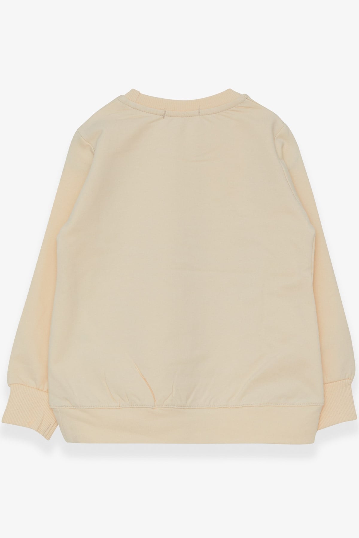 Breeze Kız Çocuk Sweatshirt Pullu Kız Baskılı Krem (3-8 Yaş)