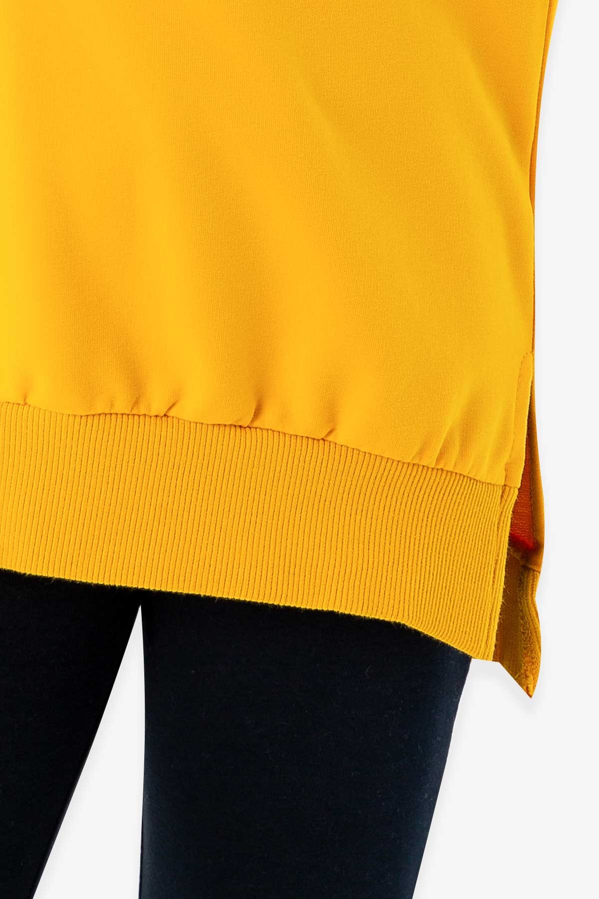 Breeze Kız Çocuk Sweatshirt Pullu Nakışlı Sarı (14 Yaş)