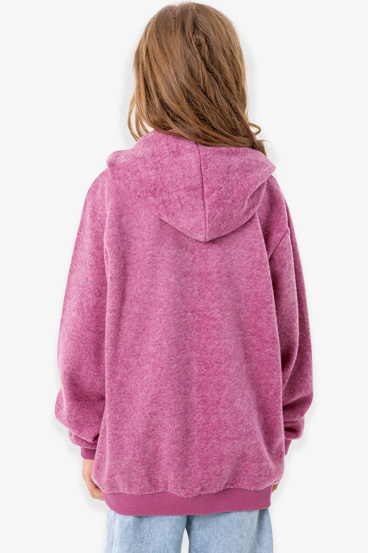 Breeze Kız Çocuk Sweatshirt Pullu Nakışlı Gülkurusu (2-6 Yaş)