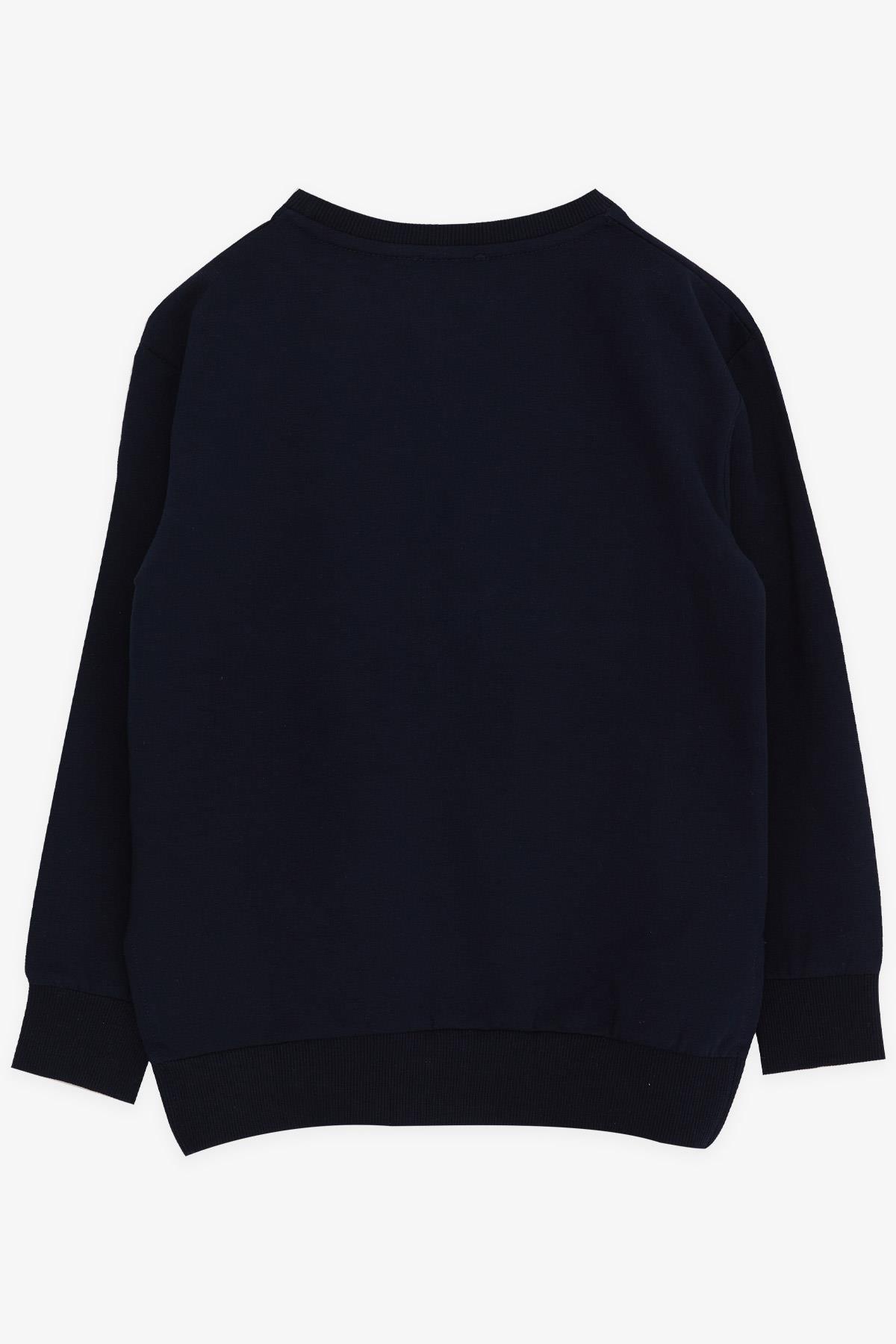 Breeze Kız Çocuk Sweatshirt Pullu Nakışlı Lacivert (9-14 Yaş)
