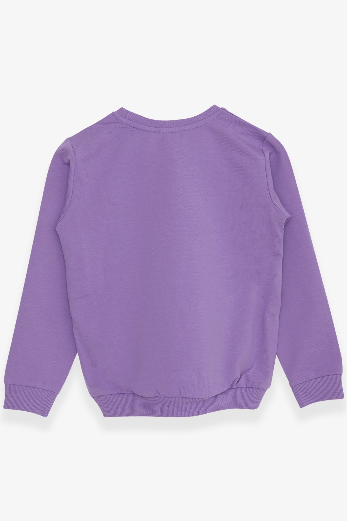 Breeze Kız Çocuk Sweatshirt Renkli Oje Baskılı Lila (6-10 Yaş)
