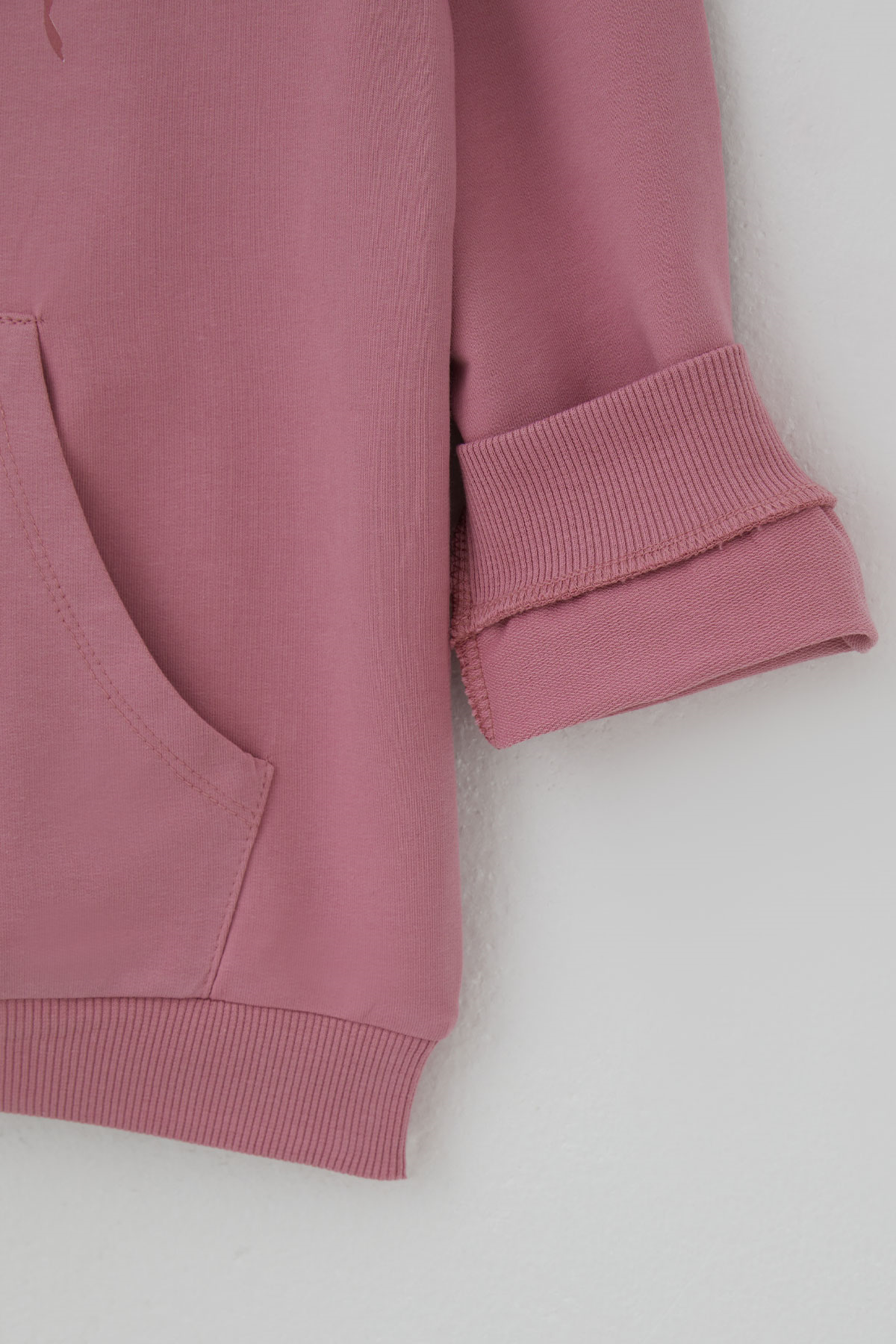 Breeze Kız Çocuk Sweatshirt Sevimli Ayıcıklar Baskılı Sırt Baskı Detaylı Gülkurusu (8-14 Yaş)