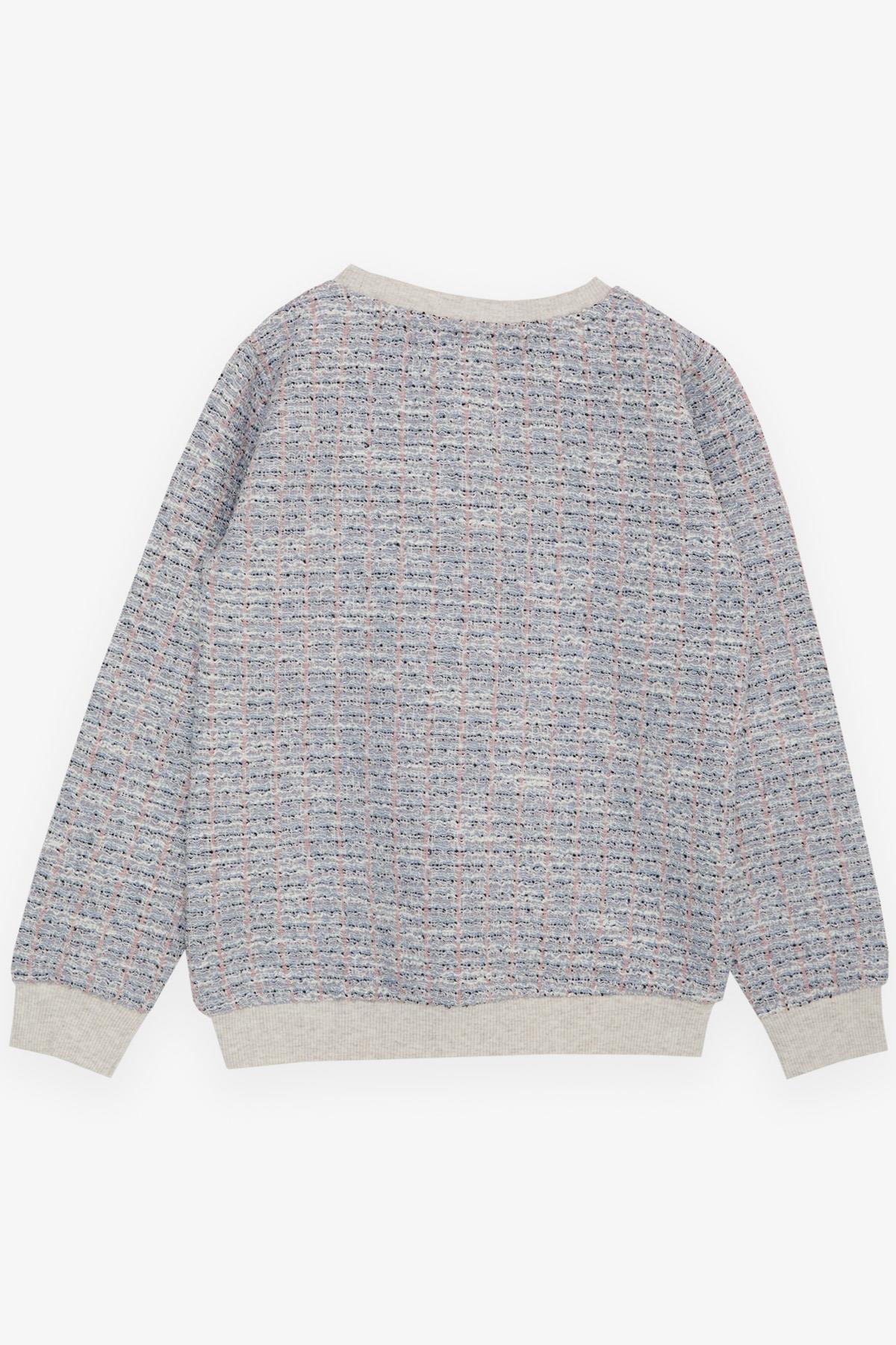 Breeze Kız Çocuk Sweatshirt Simli Gri (1.5-5 Yaş)