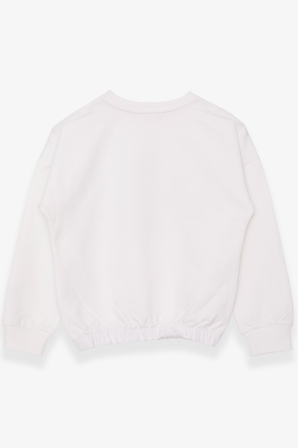 Breeze Kız Çocuk Sweatshirt Simli Yazı Baskılı Ekru (8-14 Yaş)