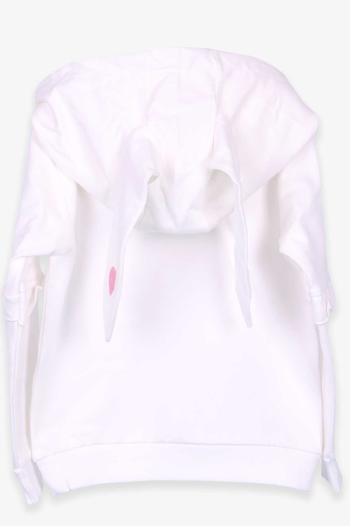Breeze Kız Çocuk Sweatshirt Tavşan Baskılı Ekru (1.5-5 Yaş)