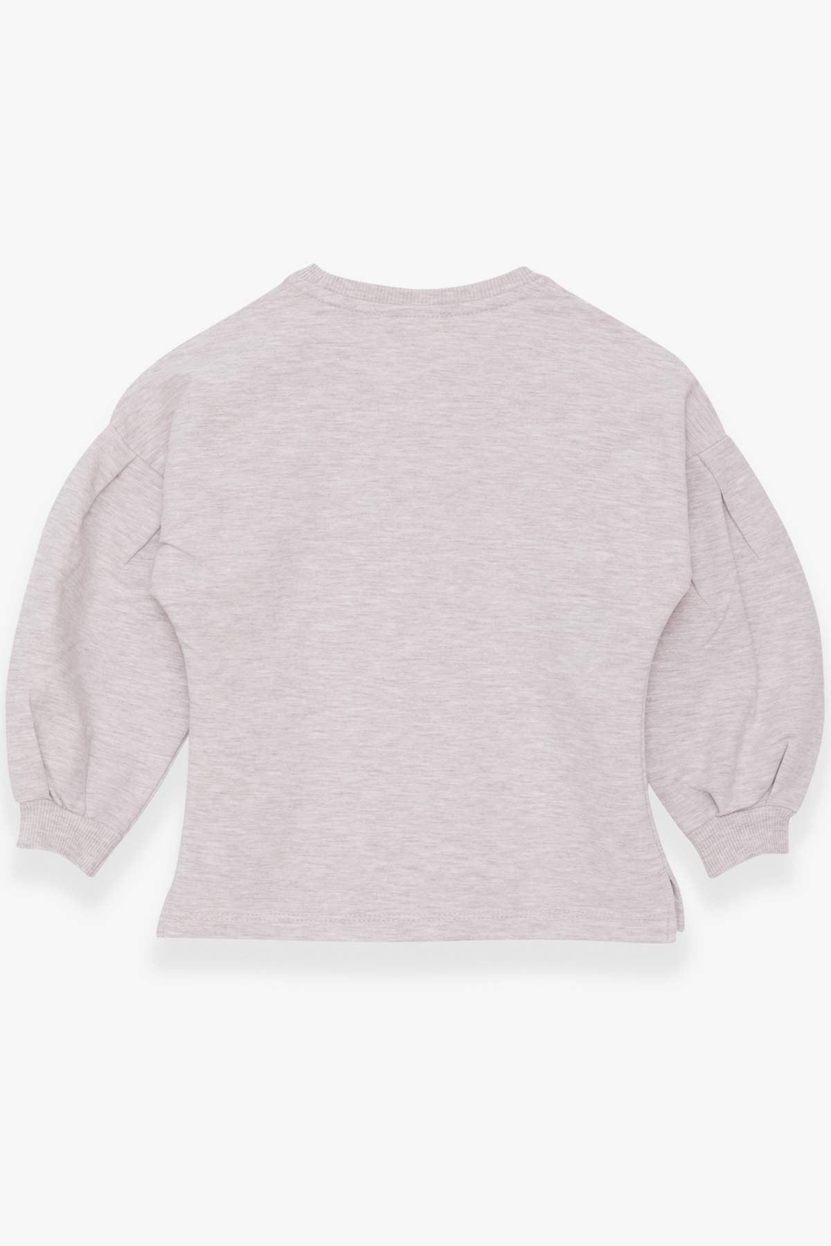 Breeze Kız Çocuk Sweatshirt Tavşan Nakışlı Bej Melanj (2-6 Yaş)