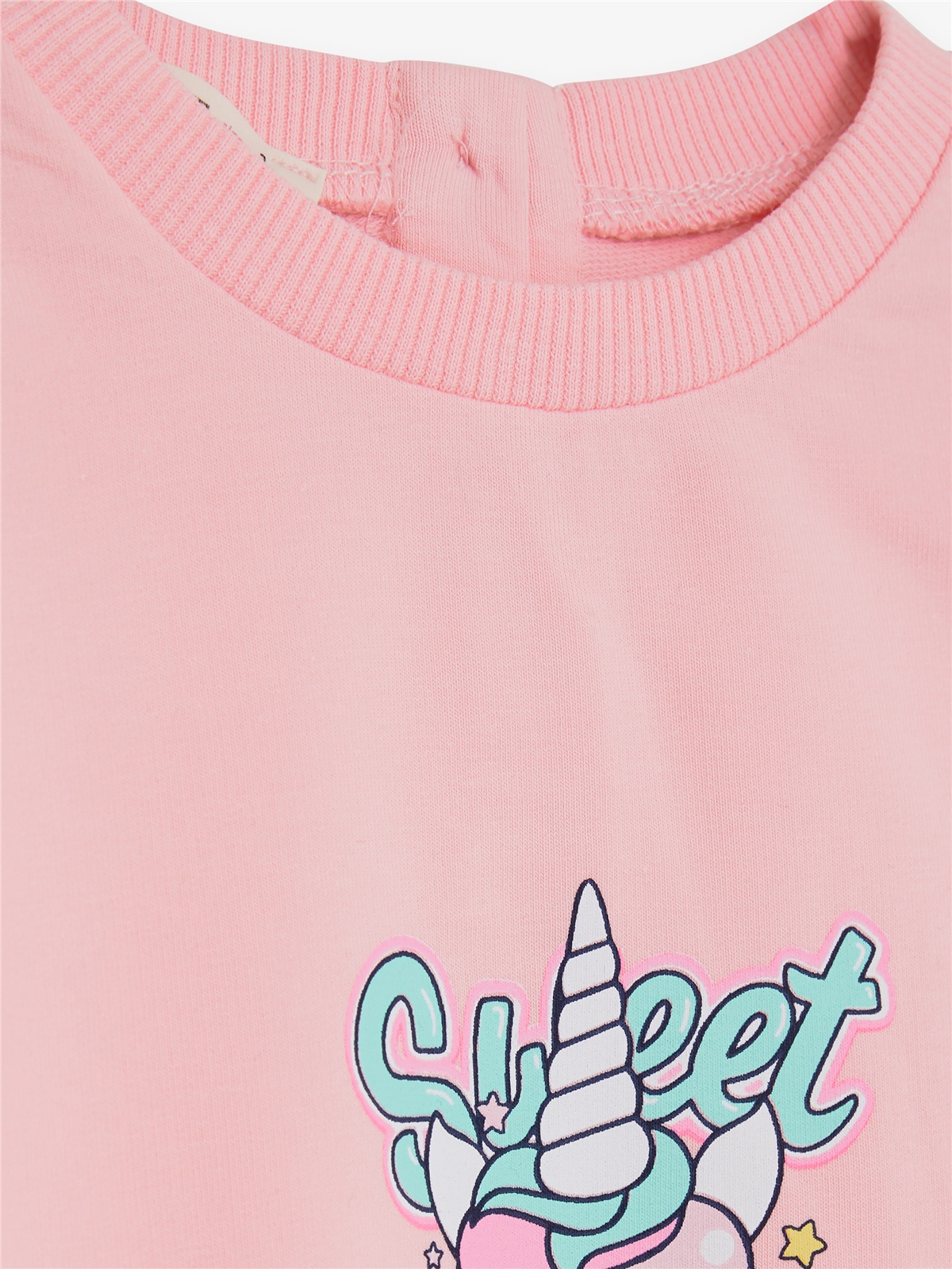 Breeze Kız Çocuk Sweatshirt Unıcorn Baskılı Pembe (9 Ay-3 Yaş)