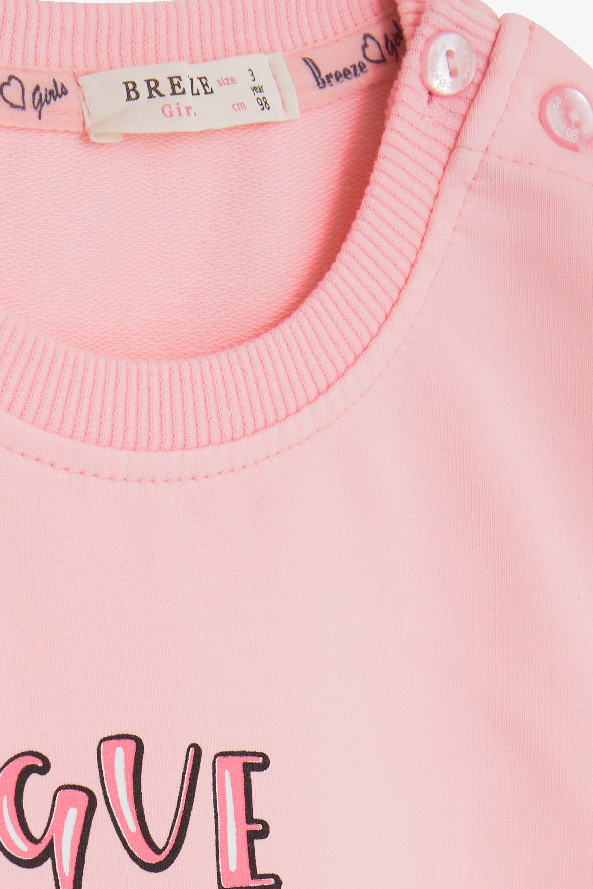 Breeze Kız Çocuk Sweatshirt Unicorn Baskılı Pembe (2-6 Yaş)
