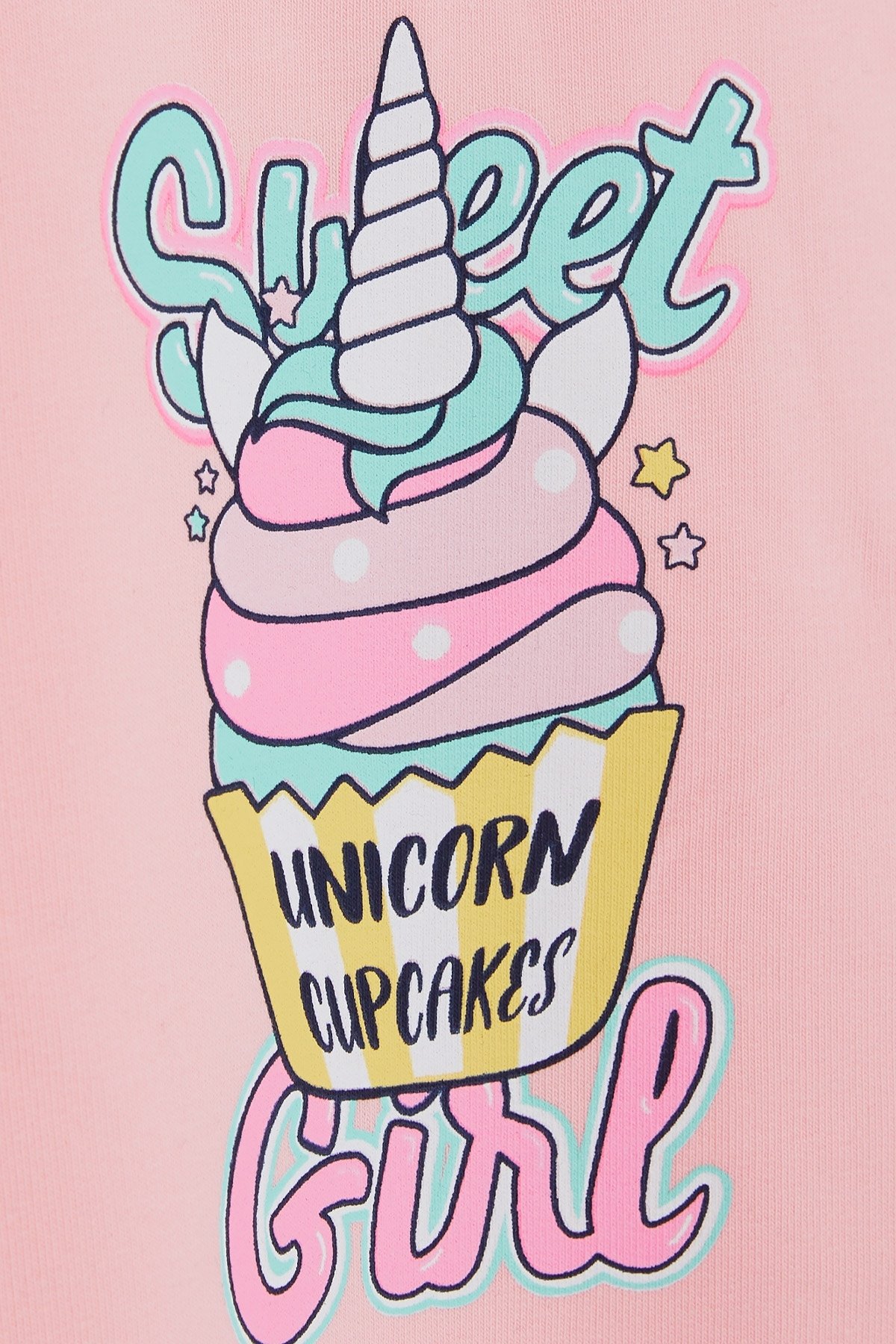 Breeze Kız Çocuk Sweatshirt Unıcorn Baskılı Pembe (9 Ay-3 Yaş)