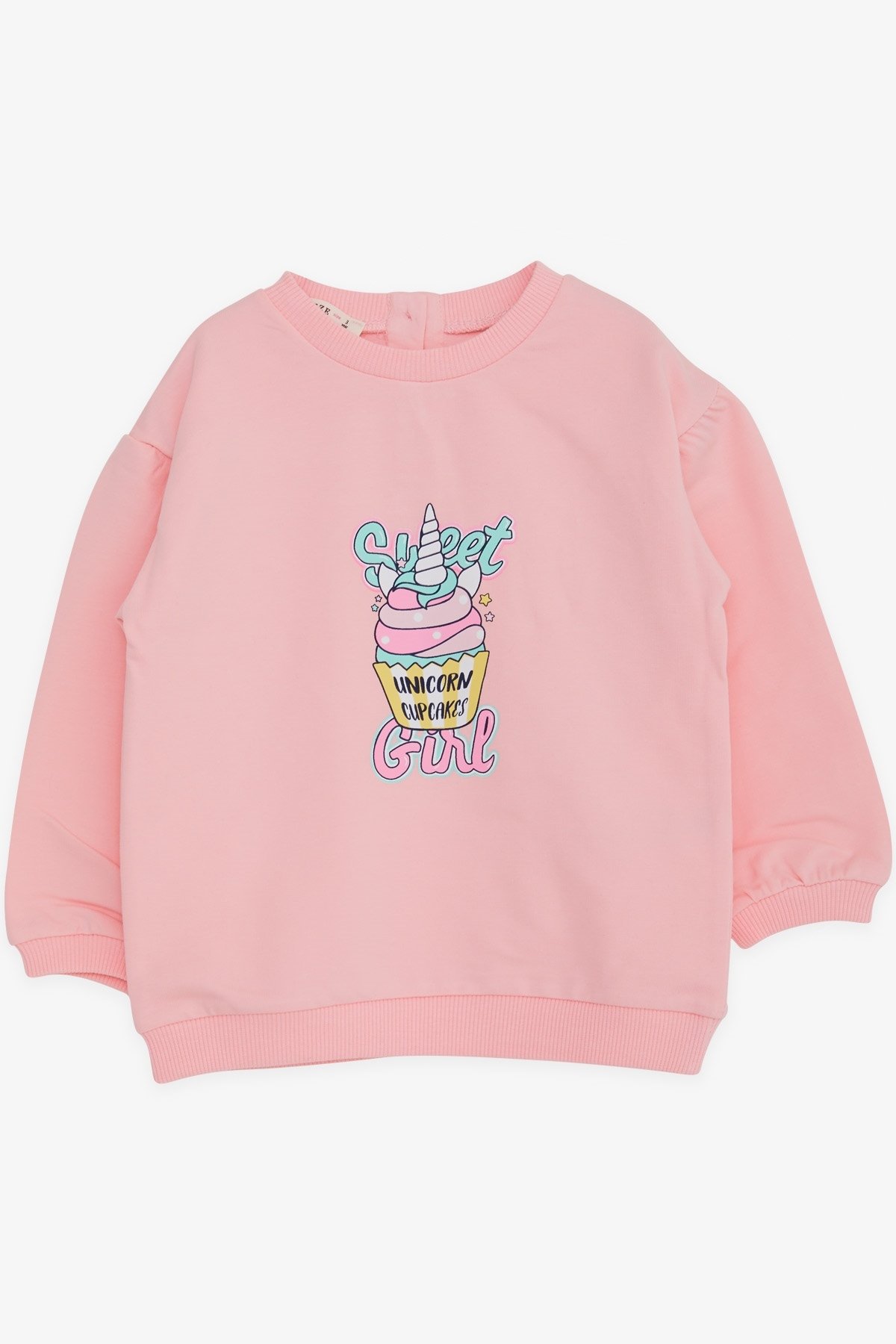Breeze Kız Çocuk Sweatshirt Unıcorn Baskılı Pembe (9 Ay-3 Yaş)