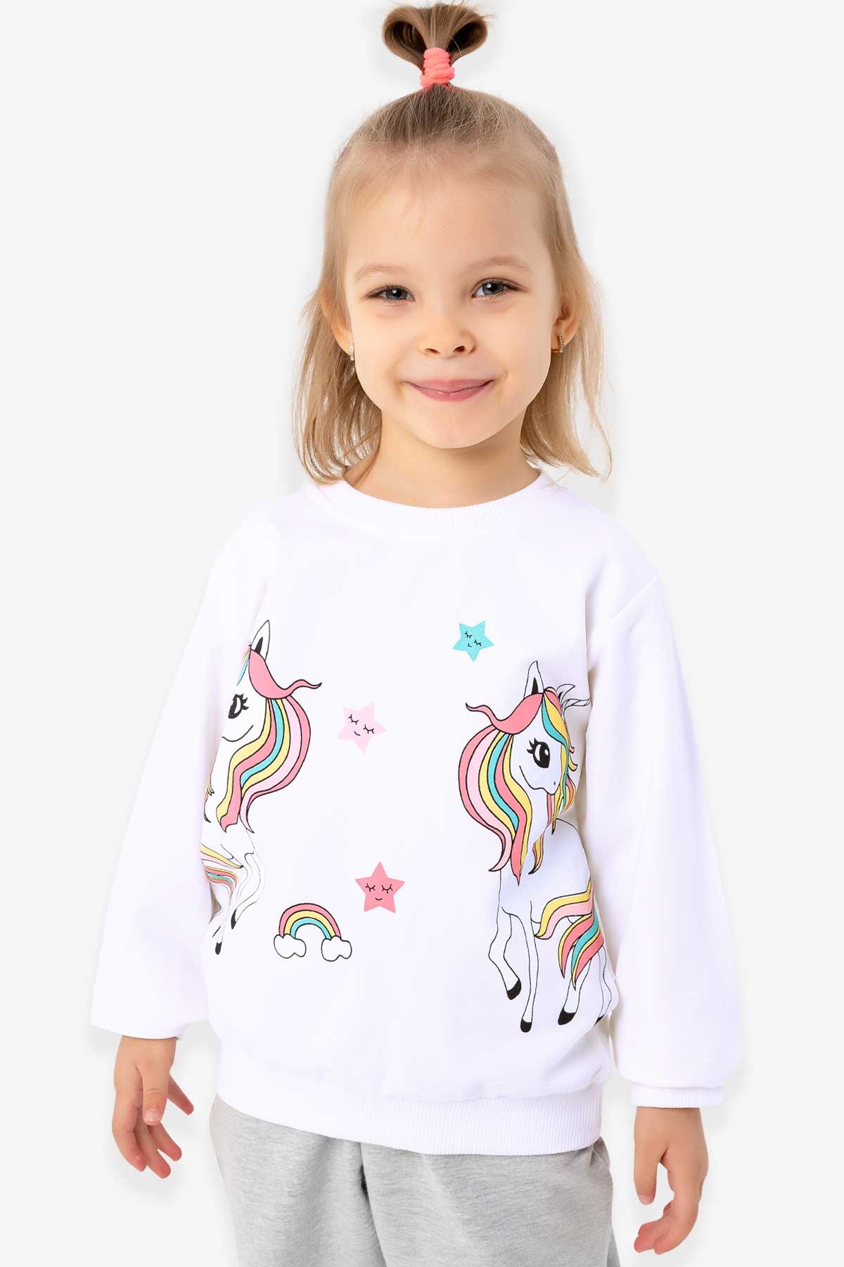 Breeze Kız Çocuk Sweatshirt Unicorn Ekru (1.5-3 Yaş)