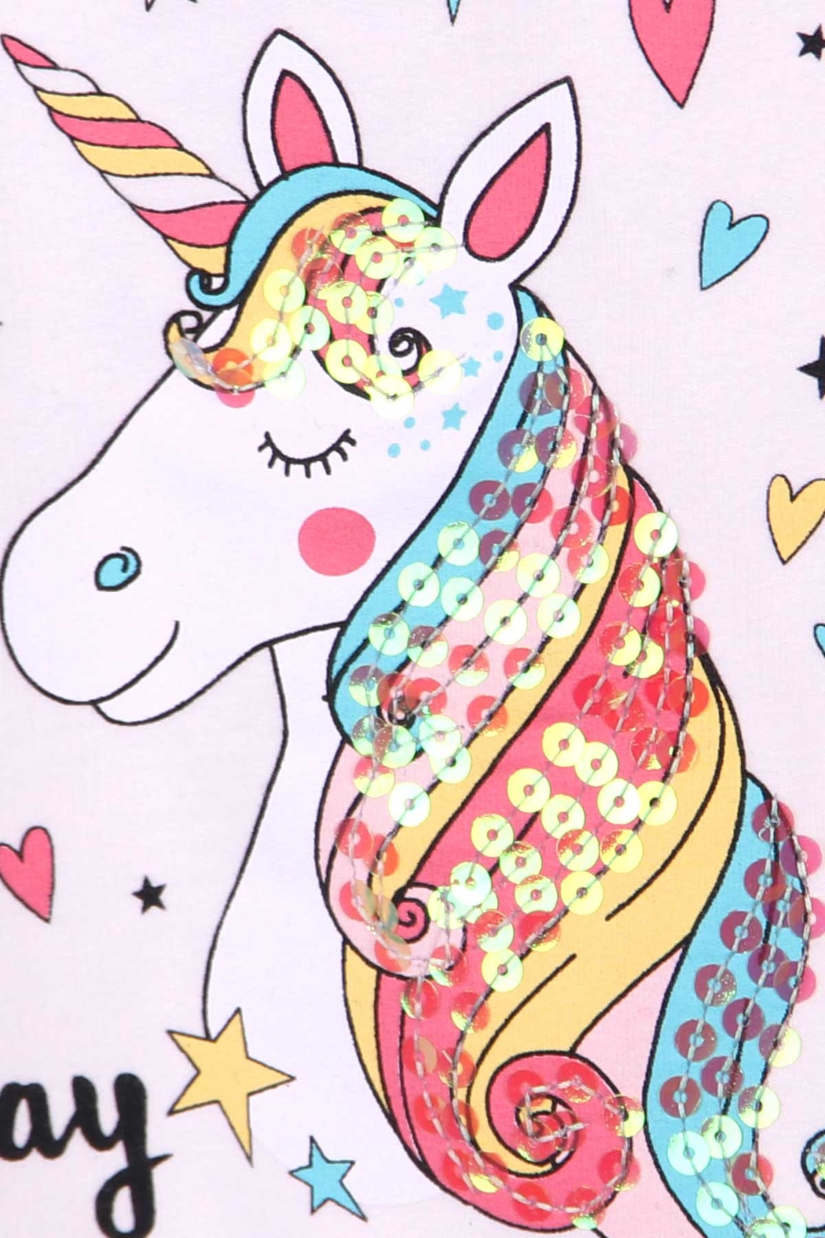 Breeze Kız Çocuk Sweatshirt Unicorn Ekru (2-6 Yaş)