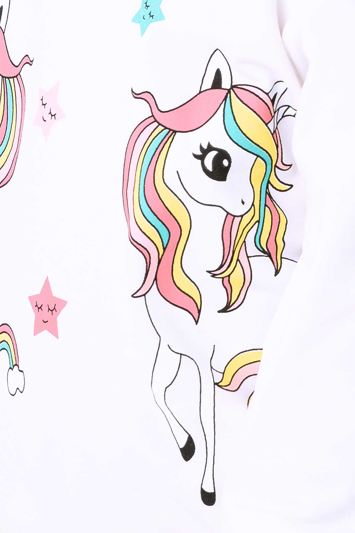 Breeze Kız Çocuk Sweatshirt Unicorn Ekru (1.5-3 Yaş)