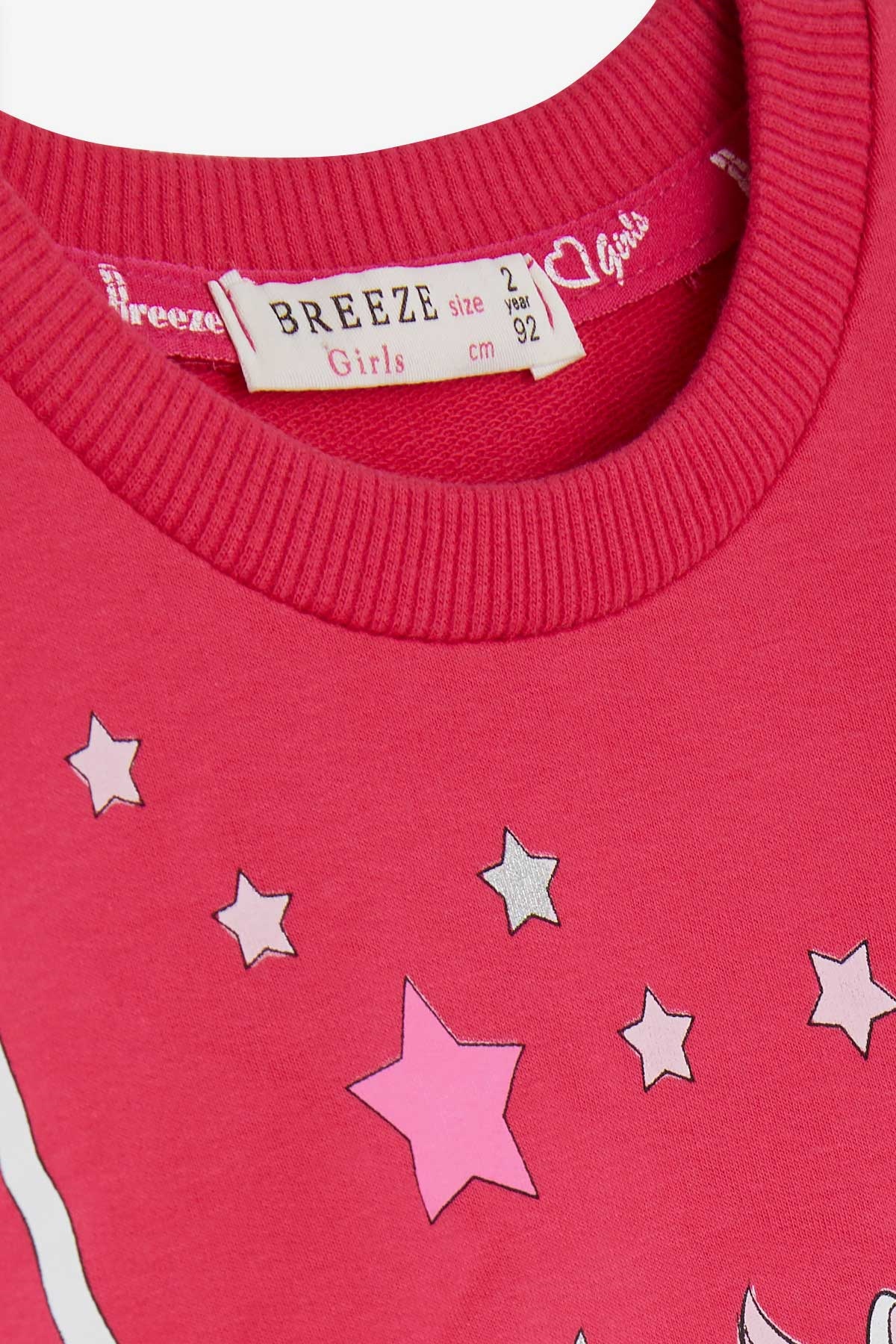 Breeze Kız Çocuk Sweatshirt Unicorn Fuşya (2-6 Yaş)