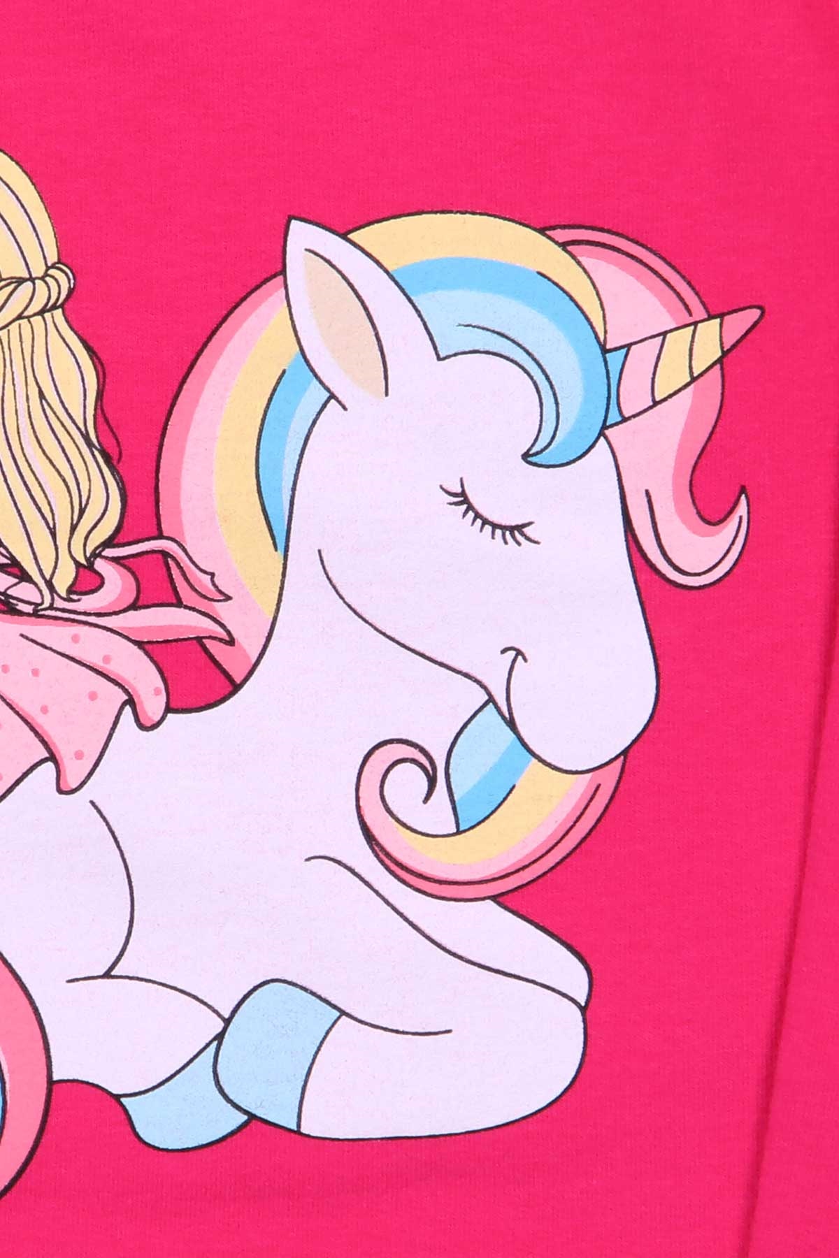 Breeze Kız Çocuk Sweatshirt Unicorn Fuşya (1-4 Yaş)