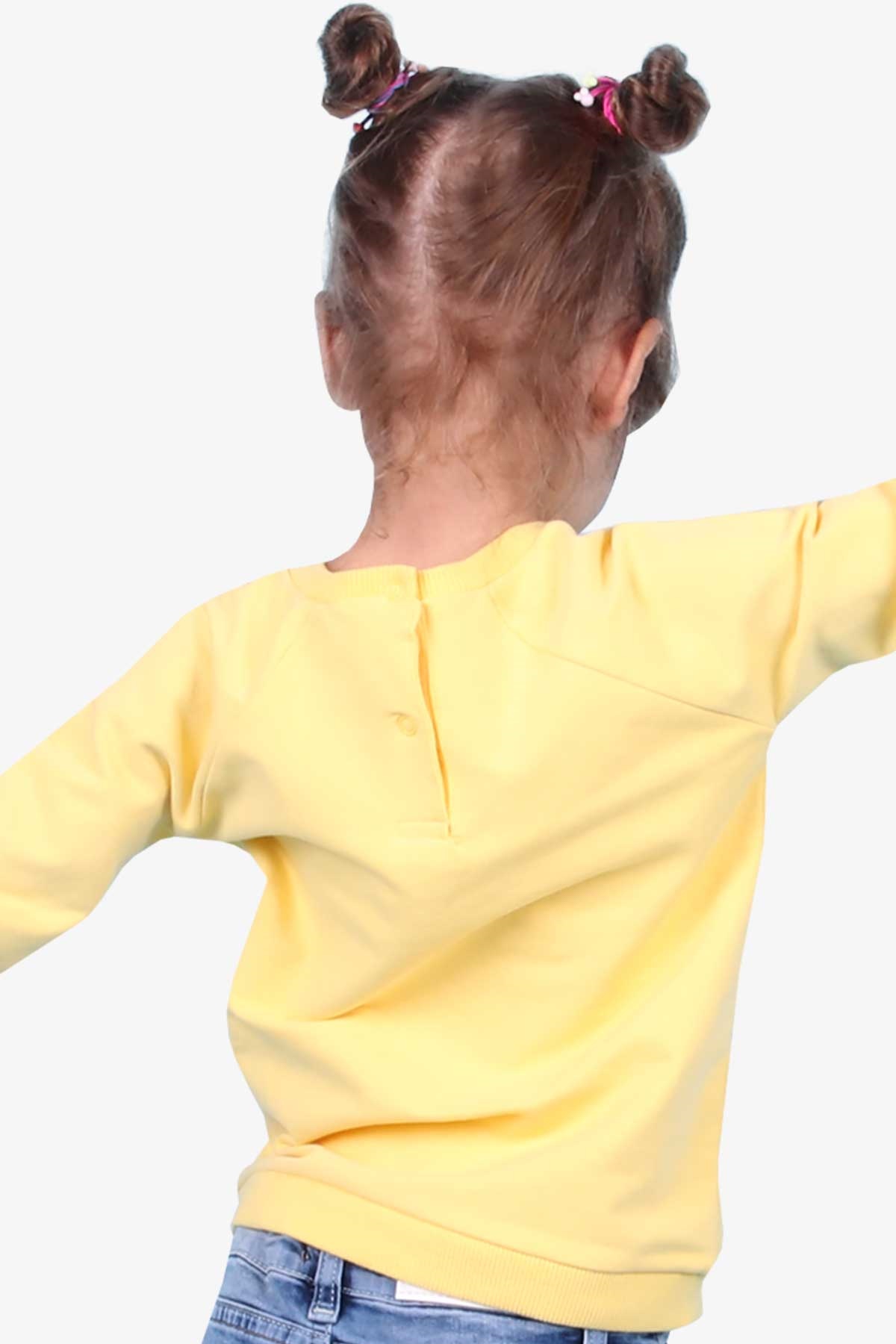 Breeze Kız Çocuk Sweatshirt Unicorn Sarı (1.5 Yaş)