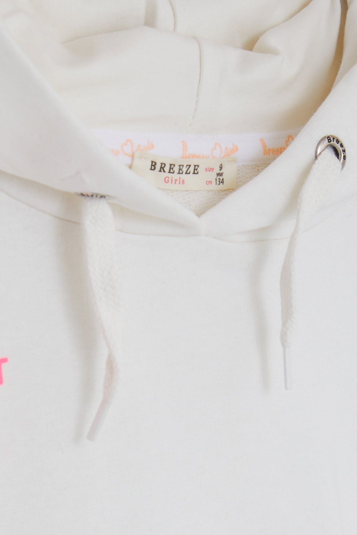 Breeze Kız Çocuk Sweatshirt Yazı Baskılı Ekru (9-14 Yaş)