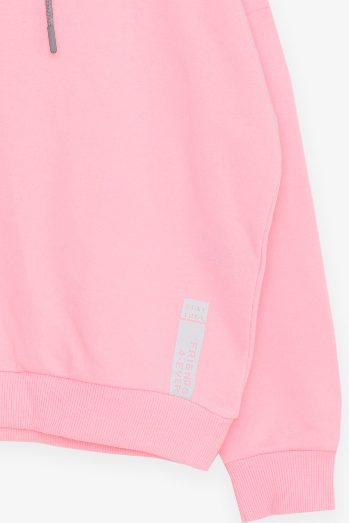 Breeze Kiz Çocuk Sweatshirt Yazi Baskili Neon Pembe (9-14 Yaş)
