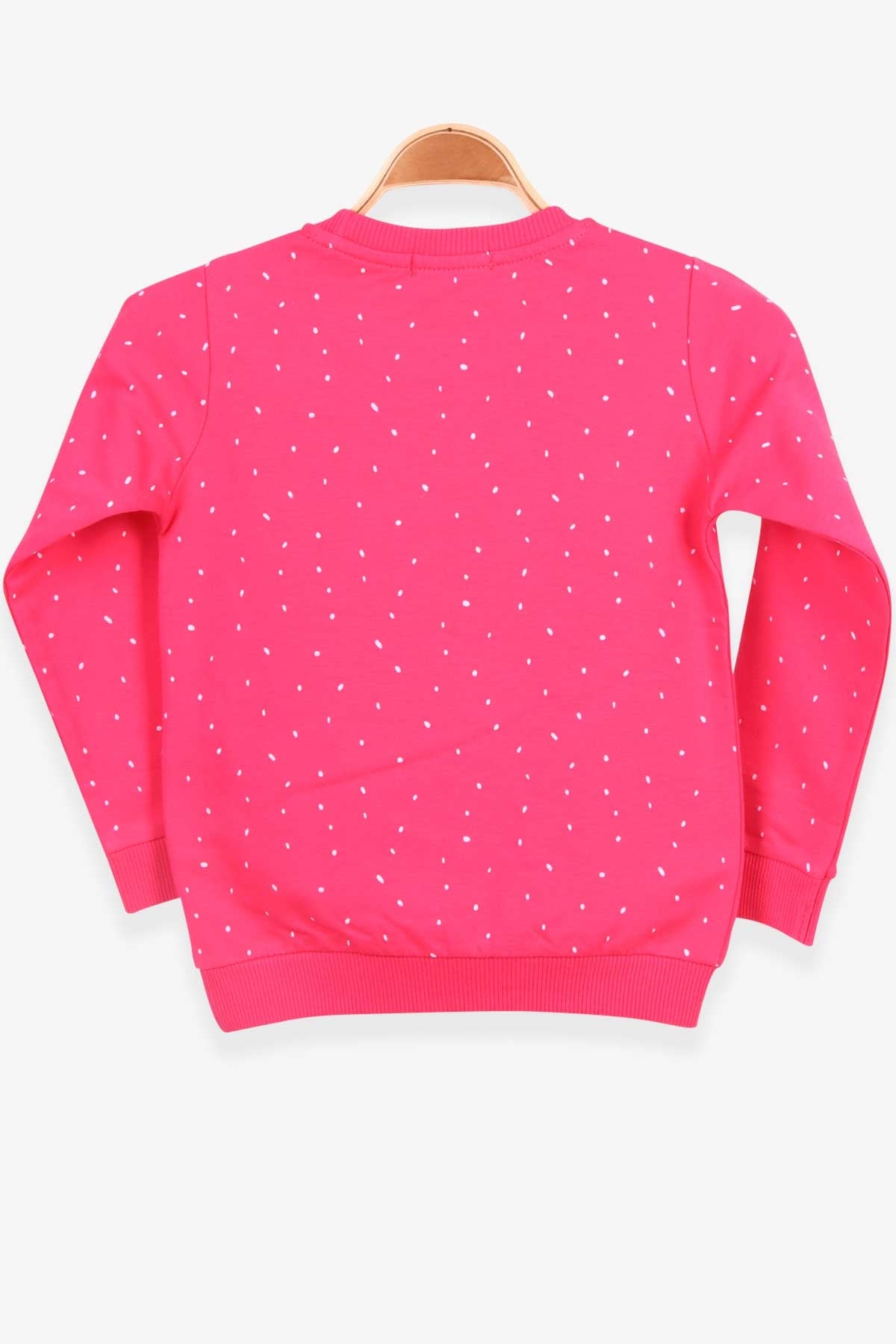 Breeze Kız Çocuk Sweatshirt Yazı Baskılı Desenli Mercan (3-7 Yaş)