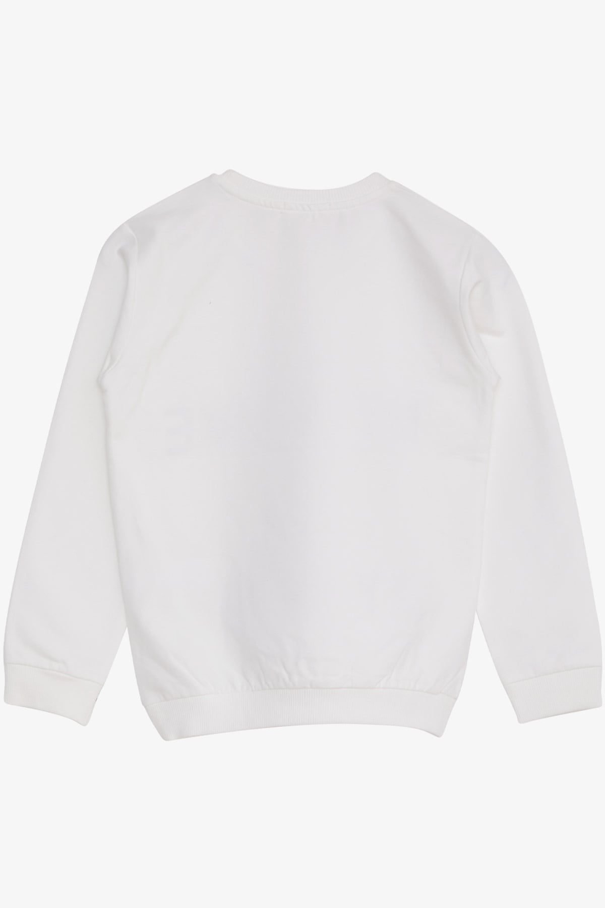 Breeze Kız Çocuk Sweatshirt Yazı Baskılı Pullu Ekru (8-14 Yaş)