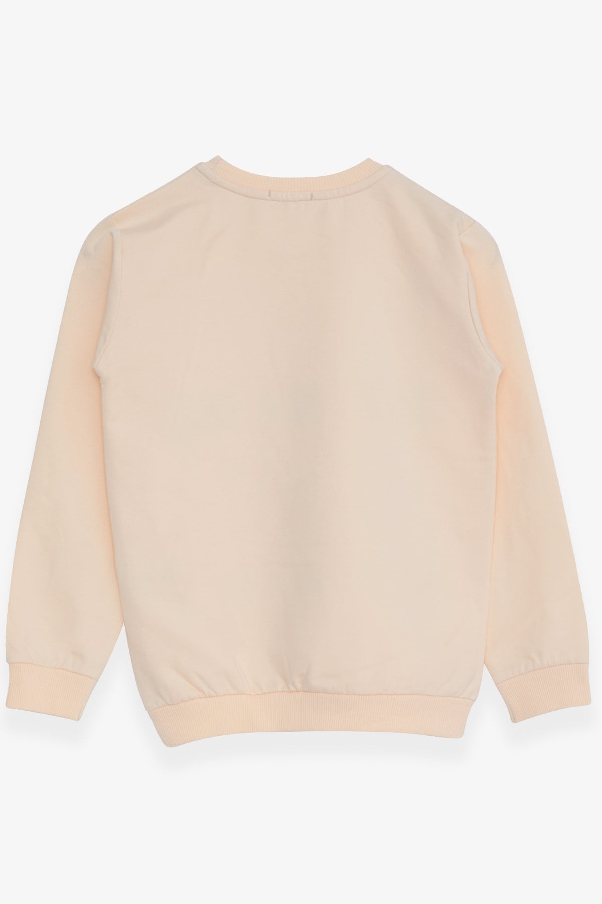Breeze Kız Çocuk Sweatshirt Yazı Baskılı Pullu Krem (8-14 Yaş)
