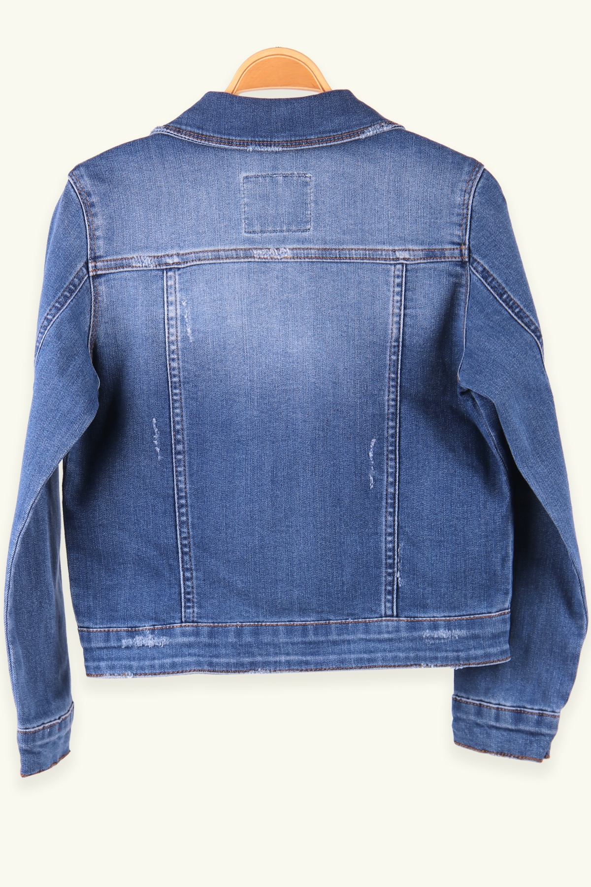 Breeze Kız Çocuk Taşlanmış Ceket Denim Mavi (3-7 Yaş)