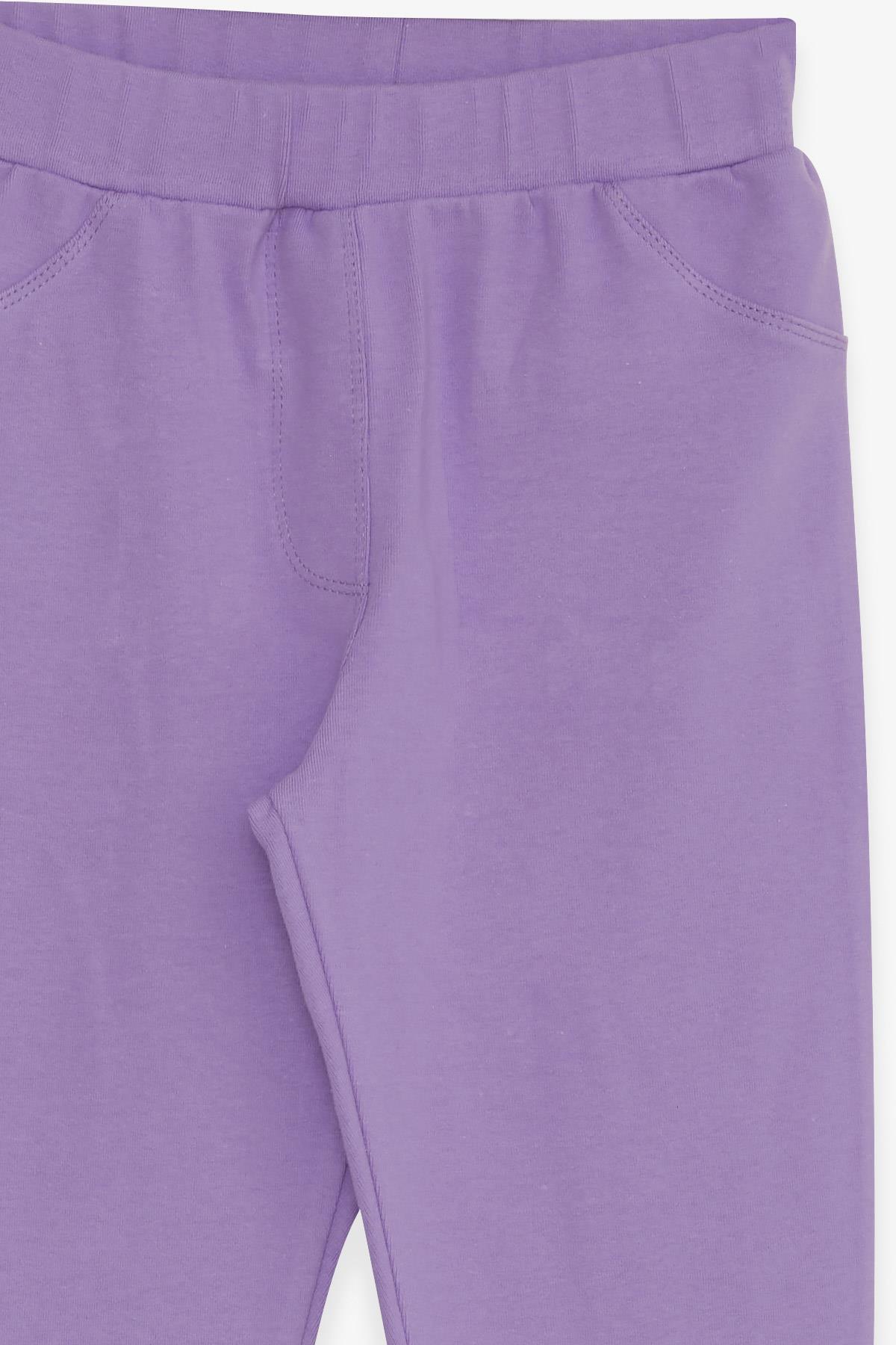 Breeze Kız Çocuk Tayt Arkası Cepli Lila (8-14 Yaş)