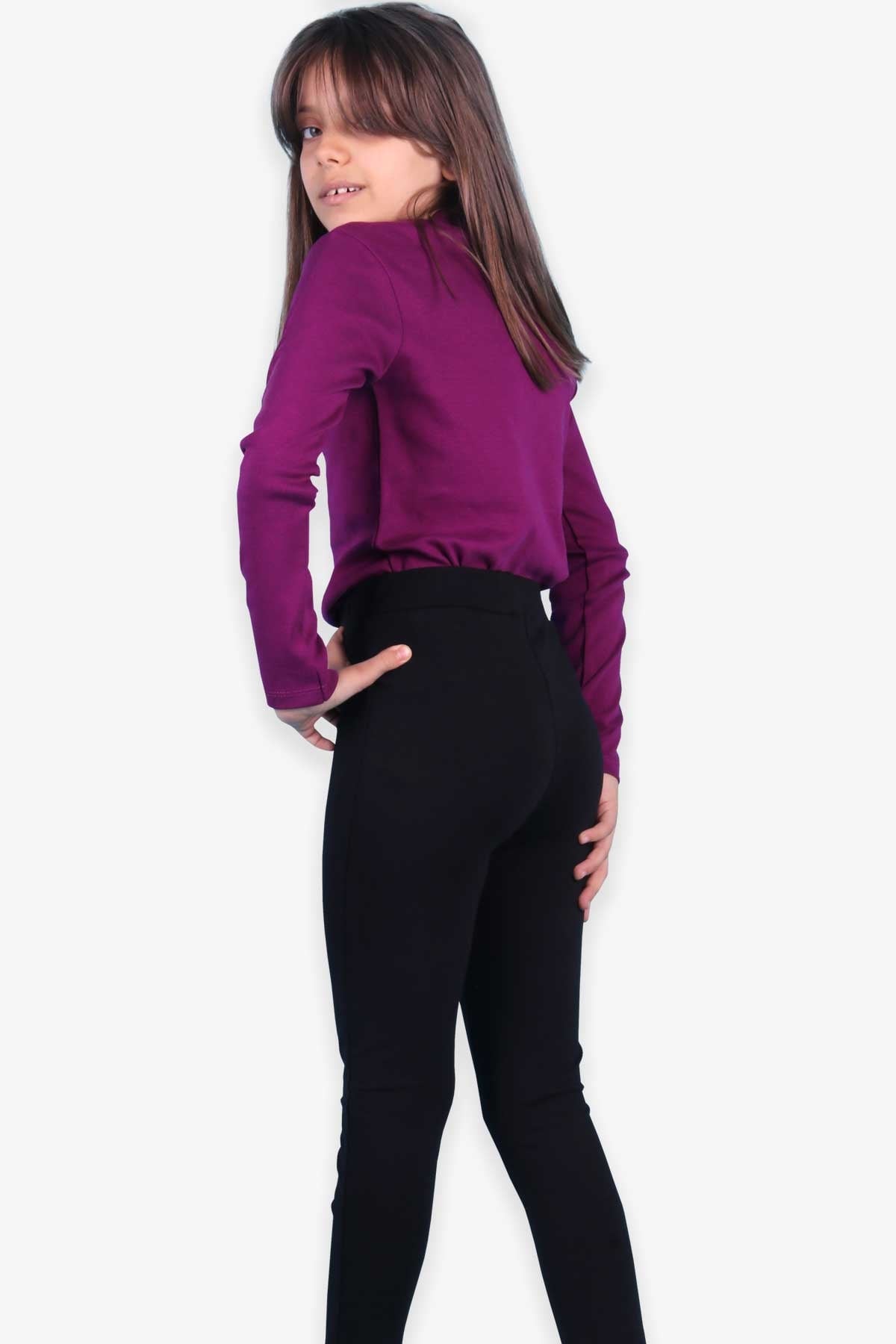 Breeze Kız Çocuk Tayt Basic Siyah (8-14 Yaş)