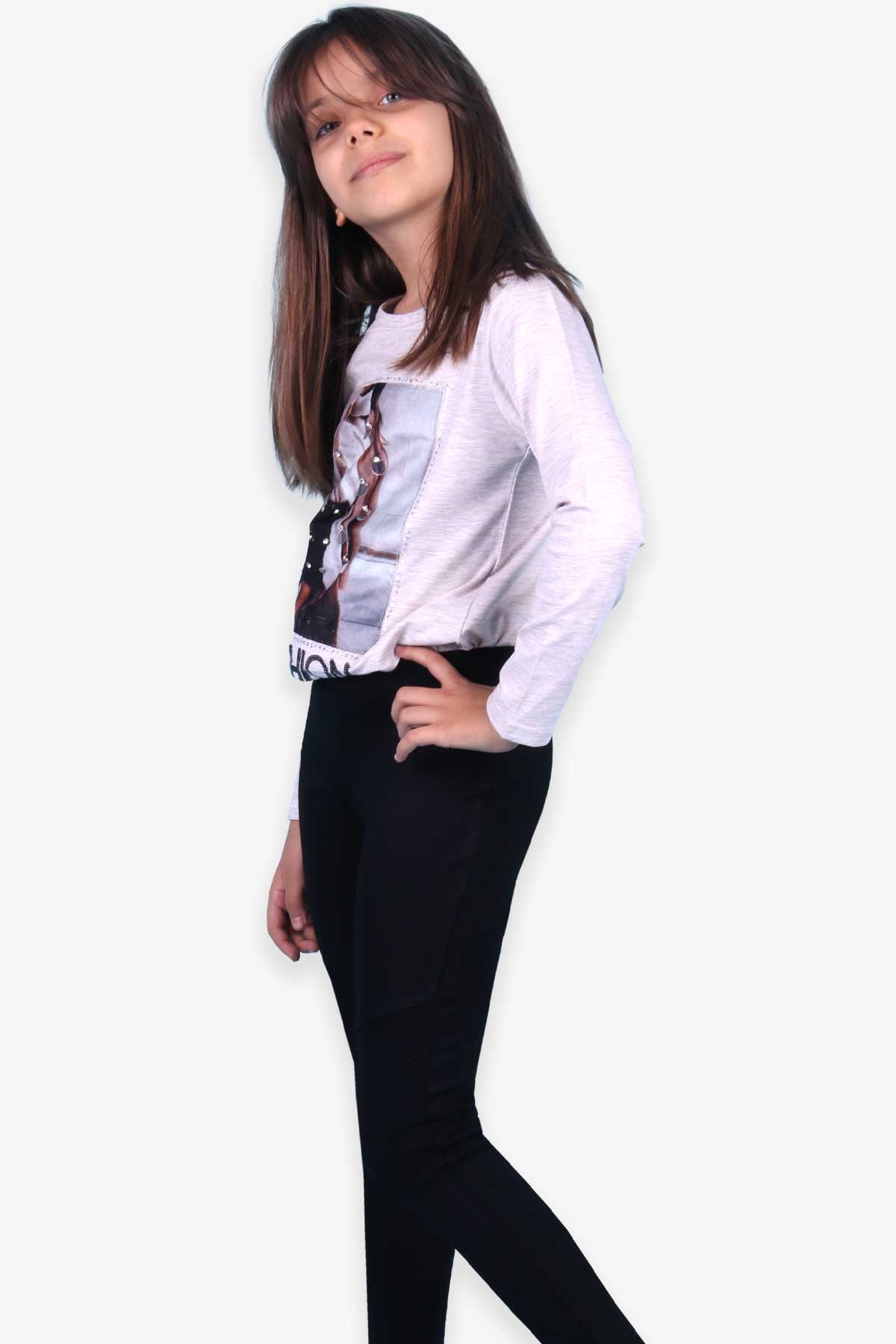 Breeze Kız Çocuk Tayt Basic Siyah (8-14 Yaş)