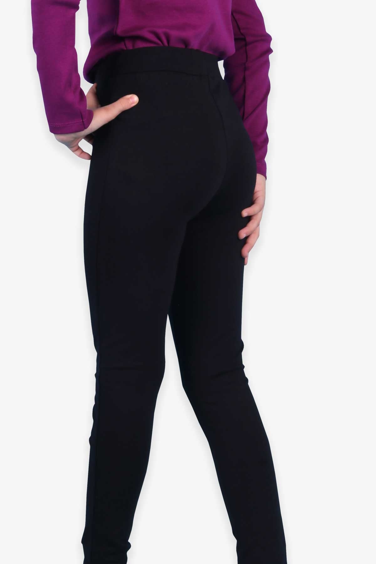 Breeze Kız Çocuk Tayt Basic Siyah (8-14 Yaş)