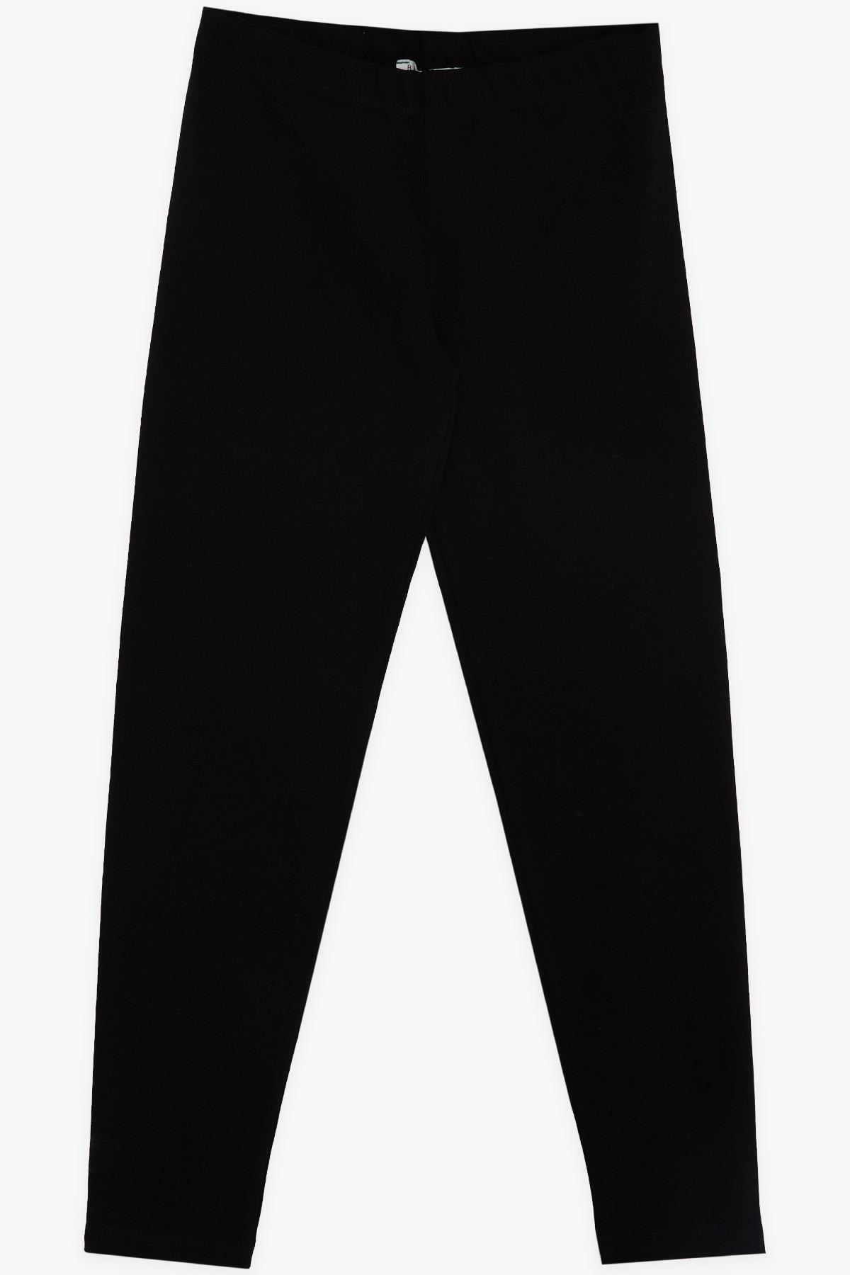 Breeze Kız Çocuk Tayt Basic Siyah (9-14 Yaş)