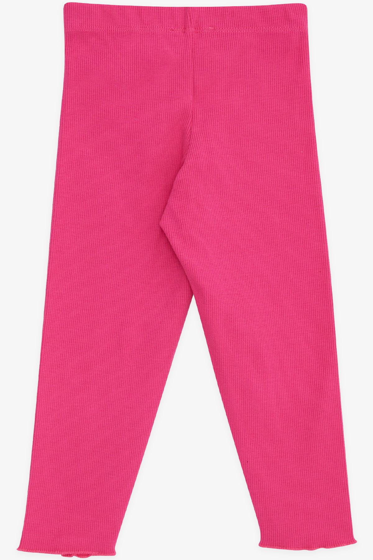 Breeze Kız Çocuk Tayt Fitilli Basic Fuşya (3-8 Yaş)