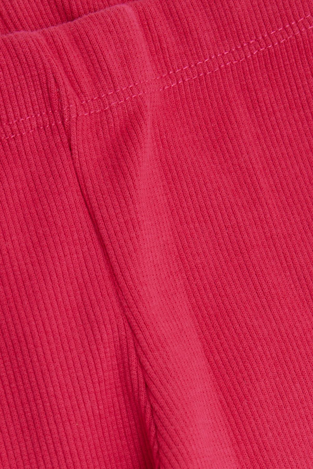 Breeze Kız Çocuk Tayt Fitilli Basic Fuşya (3-8 Yaş)