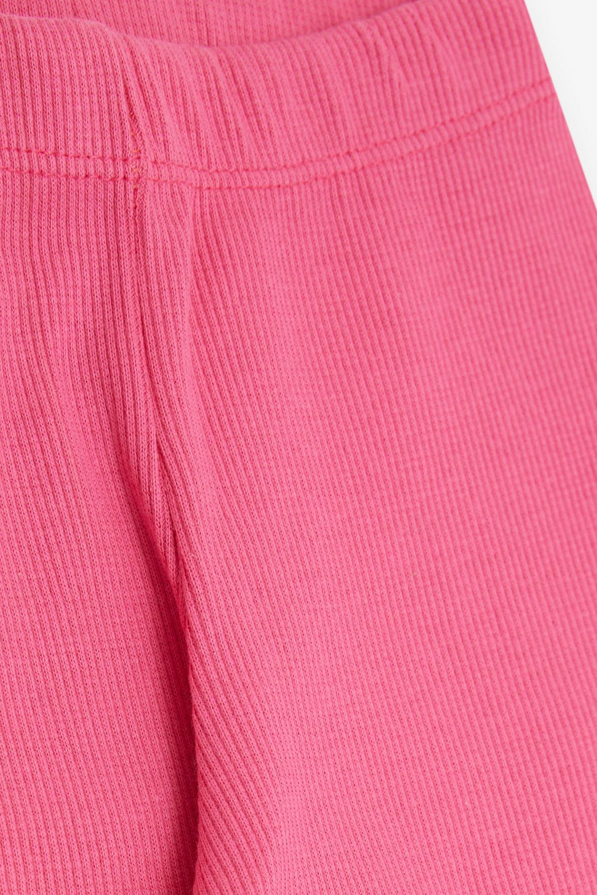 Breeze Kız Çocuk Tayt Fitilli Basic Pembe (3-8 Yaş)