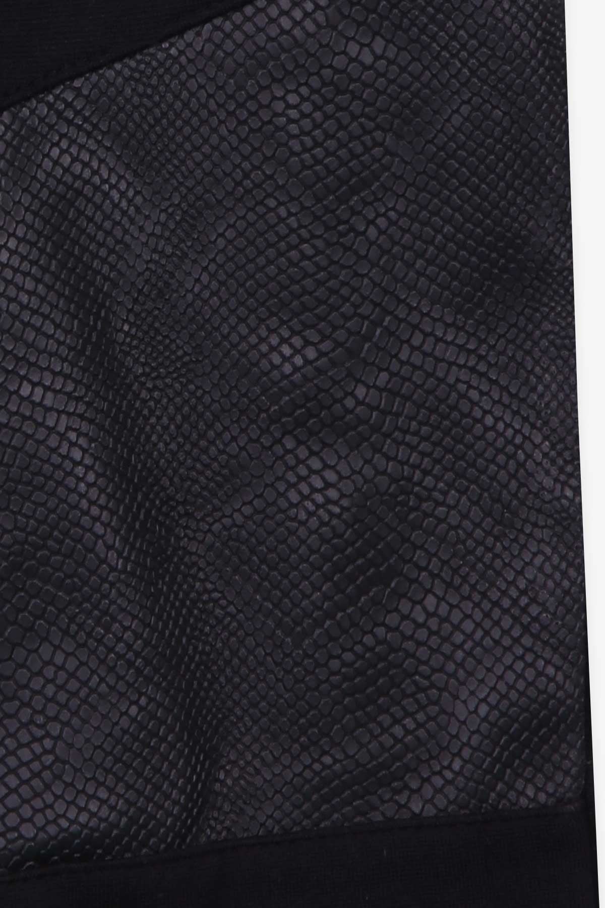 Breeze Kız Çocuk Tayt Pantolon Basic Fermuar Aksesuarlı Siyah (8-14 Yaş)