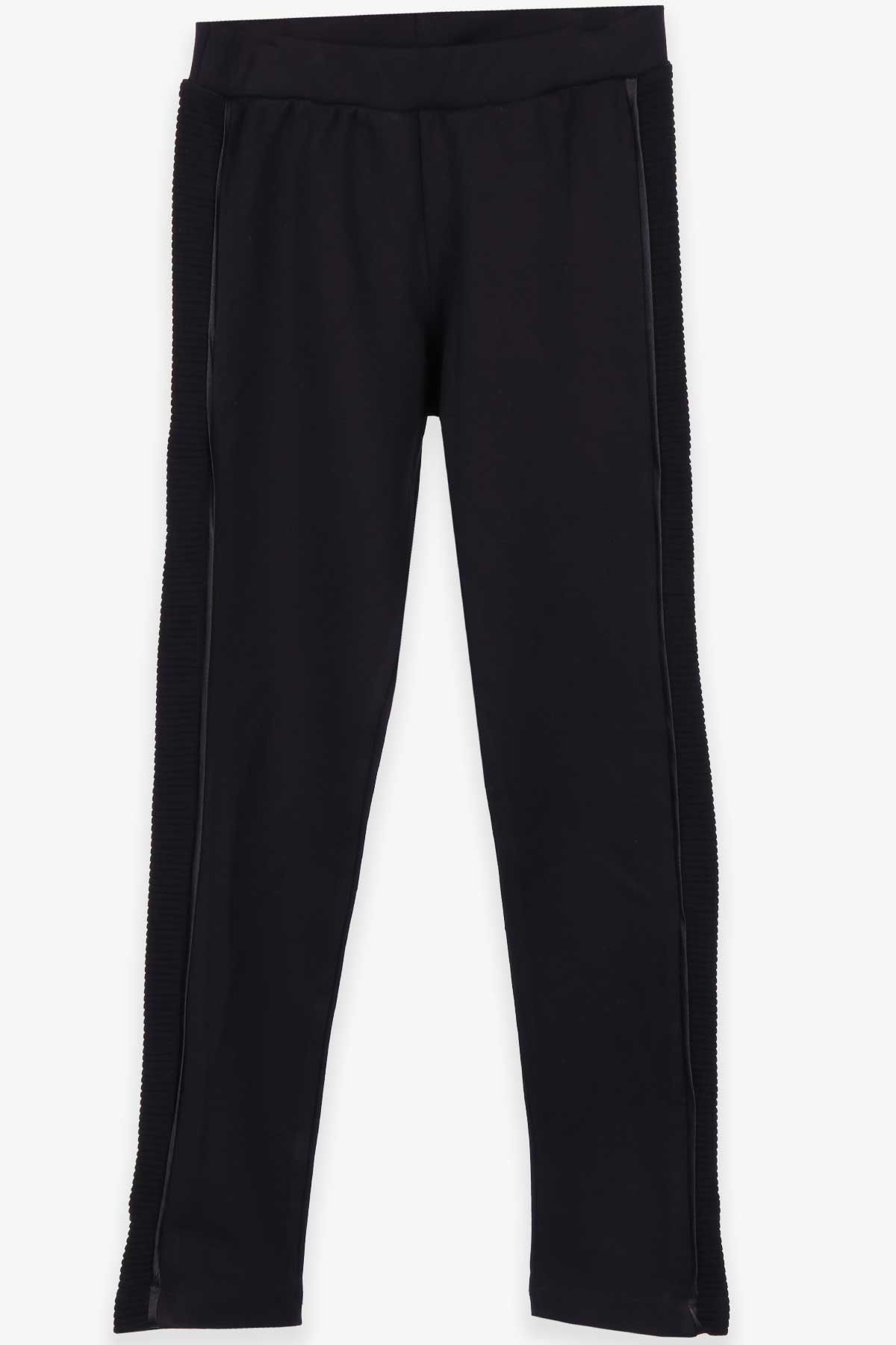 Breeze Kız Çocuk Tayt Pantolon Basic Siyah (8-14 Yaş)