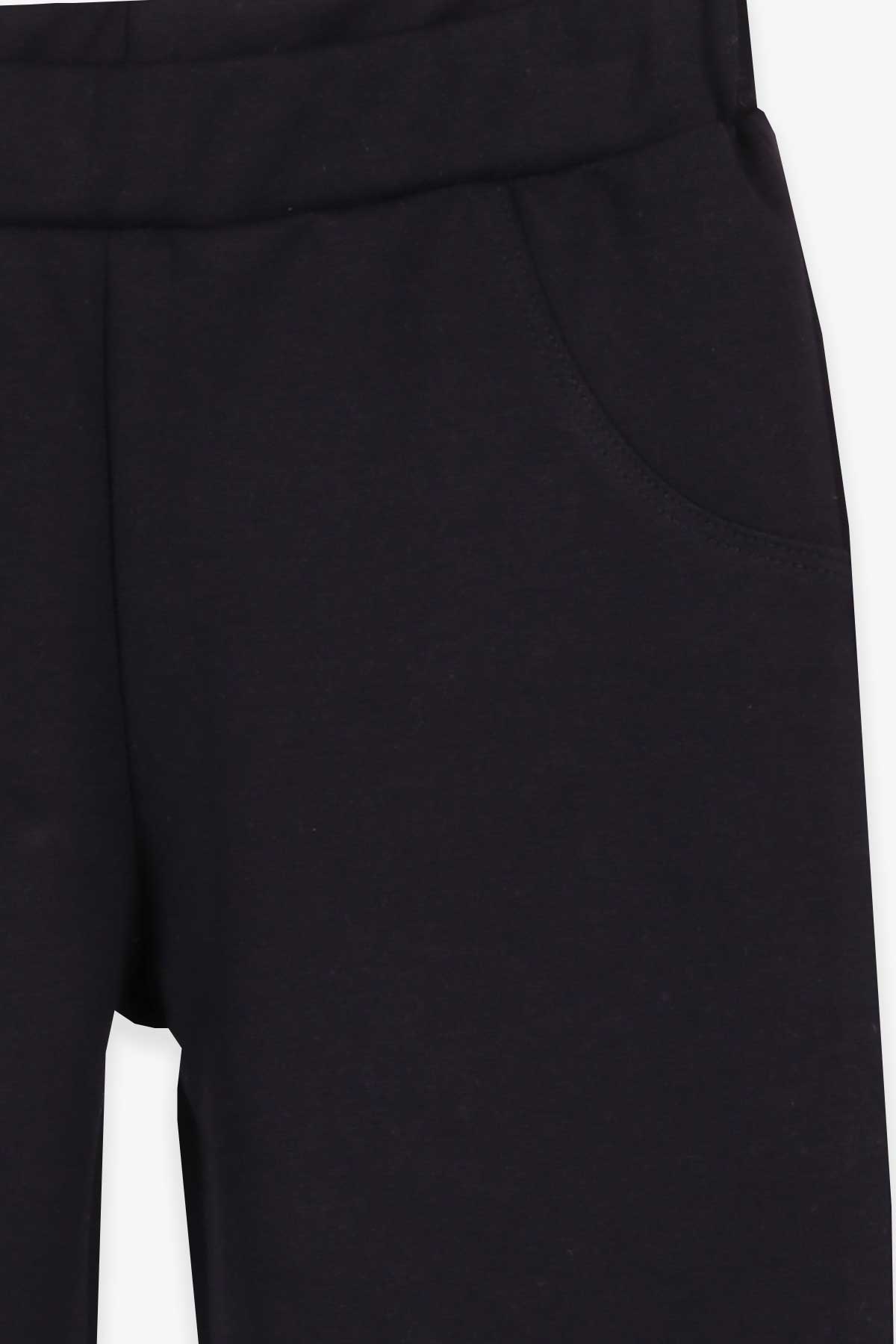 Breeze Kız Çocuk Tayt Pantolon Basic Siyah (8-14 Yaş)