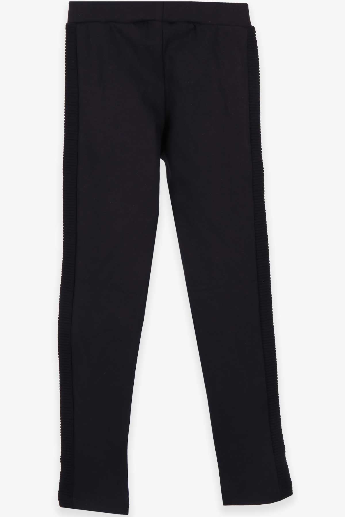 Breeze Kız Çocuk Tayt Pantolon Basic Siyah (8-14 Yaş)