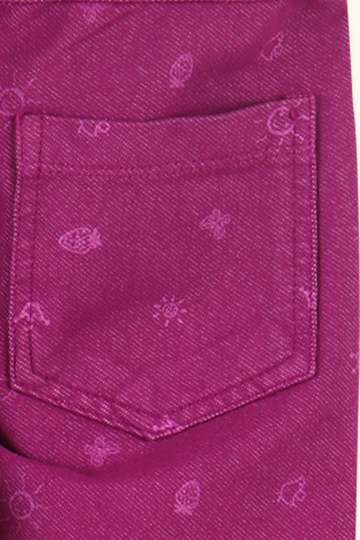 Breeze Kız Çocuk Tayt Pantolon Cep Desenli Mor (1-9 Yaş)