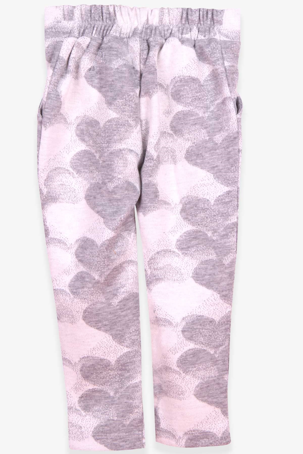 Breeze Kız Çocuk Tayt Pantolon Fiyonklu Gri (1.5 Yaş)
