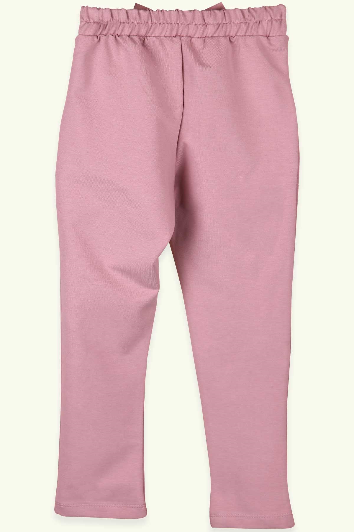 Breeze Kız Çocuk Tayt Pantolon Fiyonklu Cepli Gülkurusu (5-10 Yaş)