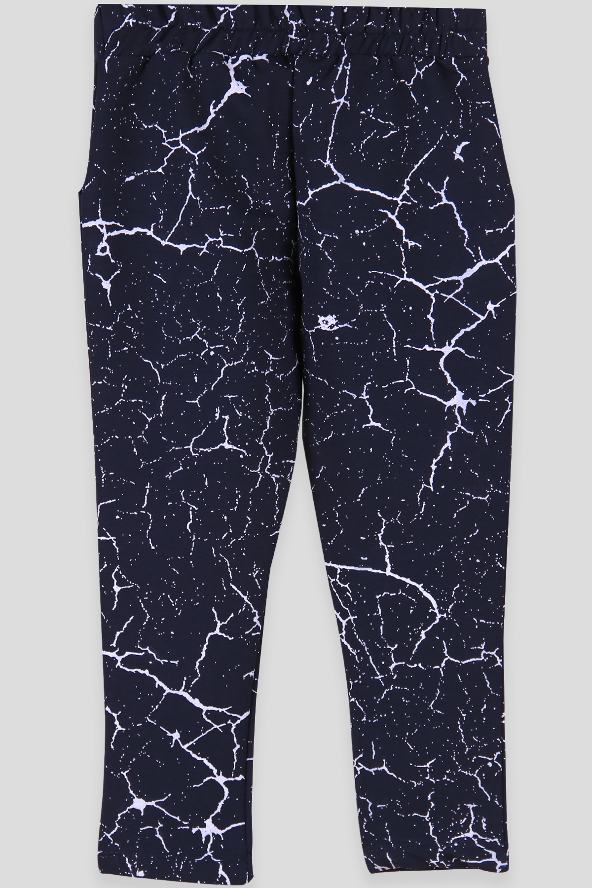 Breeze Kız Çocuk Tayt Pantolon Fiyonklu Lacivert (3-8 Yaş)