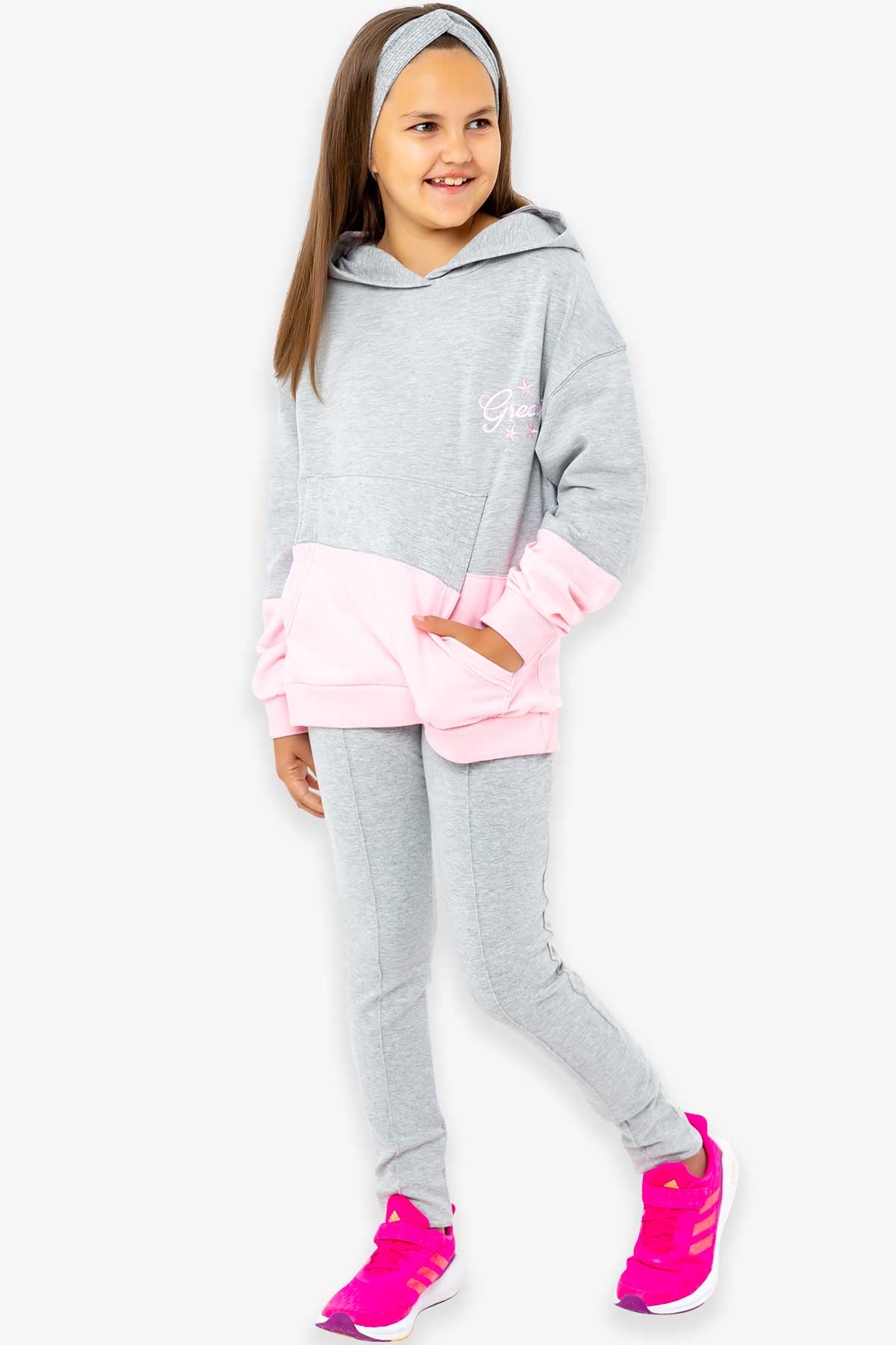 Breeze Kız Çocuk Tayt Pantolon Gri (10 Yaş)