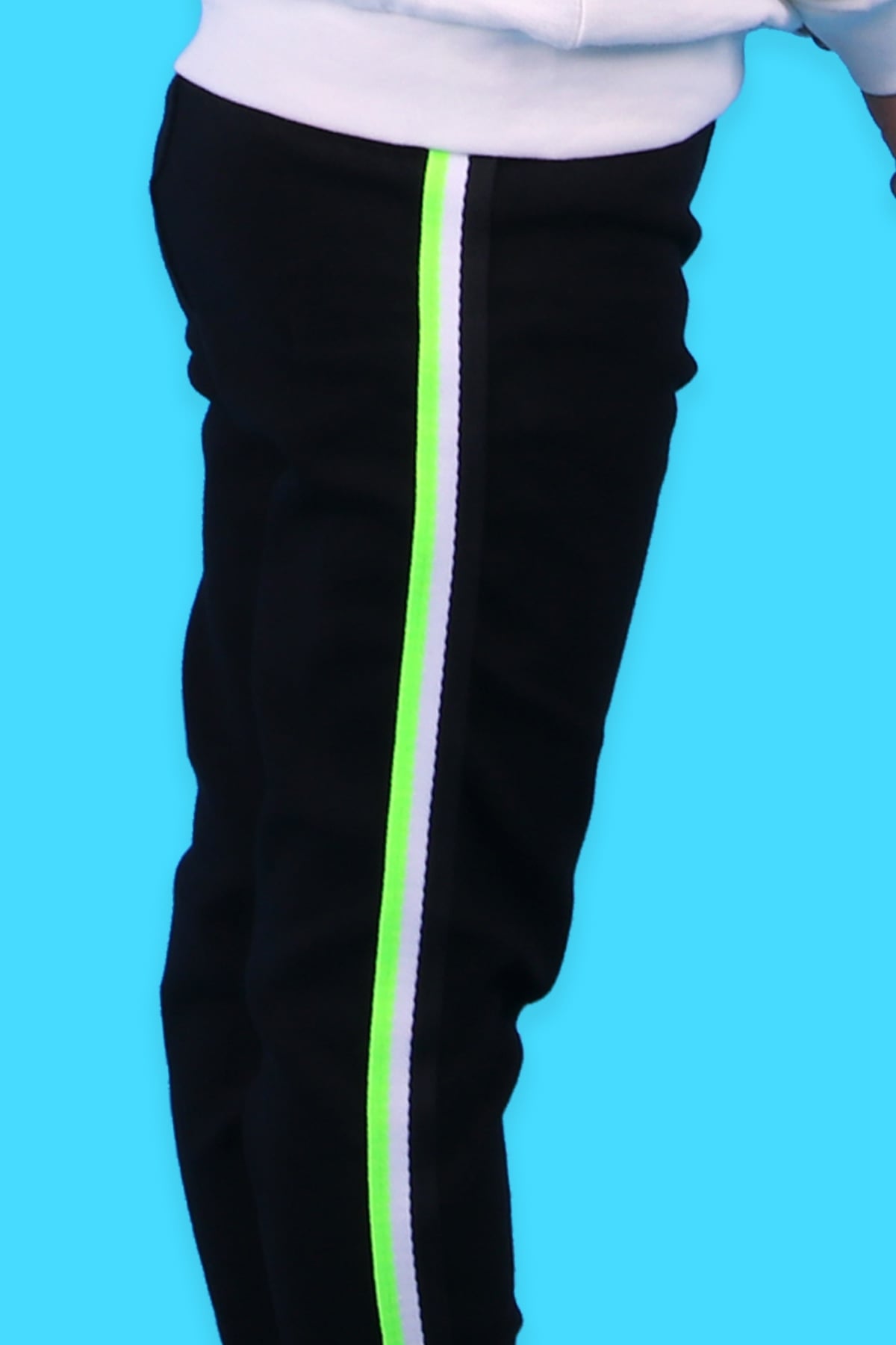 Breeze Kız Çocuk Tayt Şeritli Siyah (2-6 Yaş)