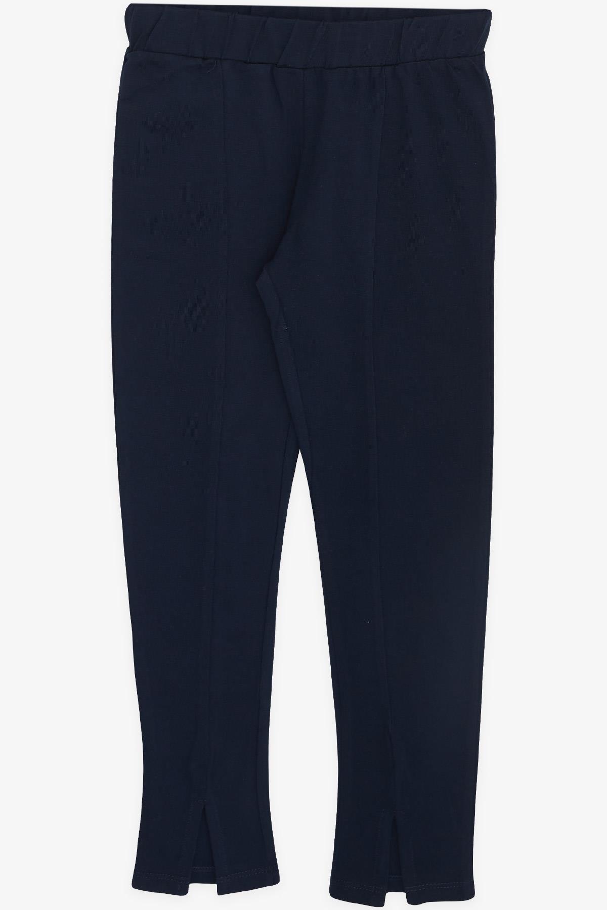 Breeze Kız Çocuk Taytlı Crop Takım Yazı Baskılı Paçası Yırtmaçlı Somon (5-10 Yaş)